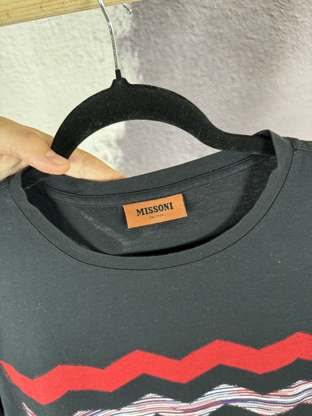 Missoni Missoni zigzag striped black tee shirt Size US M / EU 48-50 / 2 - 6 Thumbnail