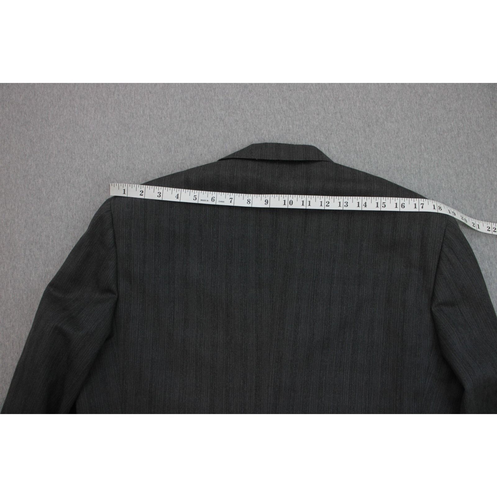 Calvin Klein Calvin Klein Blazer Mens Size 42 L Gray Striped 2 Button Size 42L - 11 Thumbnail