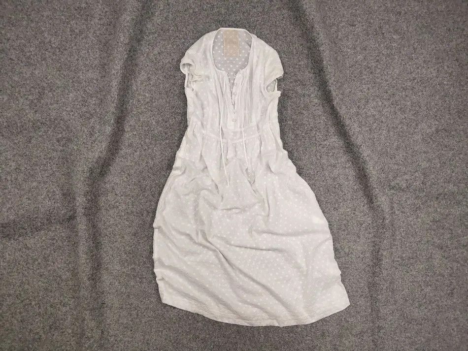 Japanese Brand Yangany Japan Made Design Light white Dress Size XS / US 0-2 / IT 36-38 - 1 Thumbnail