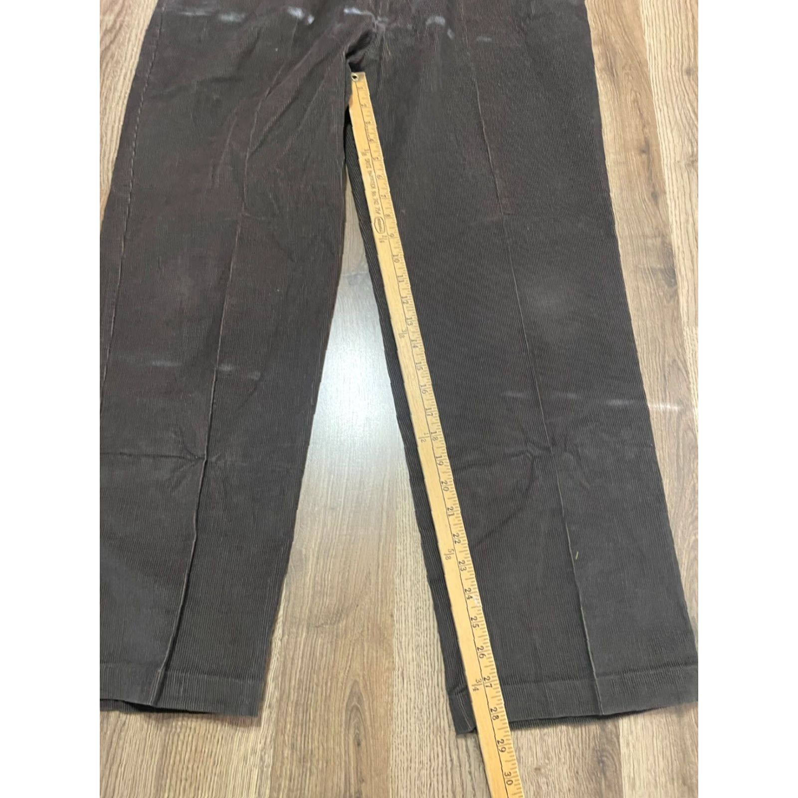 Haggar Haggar Pants, Men’s Size 38x30, Green, Corduroy, Straight Leg, Pockets, Casual, Regular, 30 Inseam, Flat Front - Mens Size US 38 / EU 54 - 6 Thumbnail