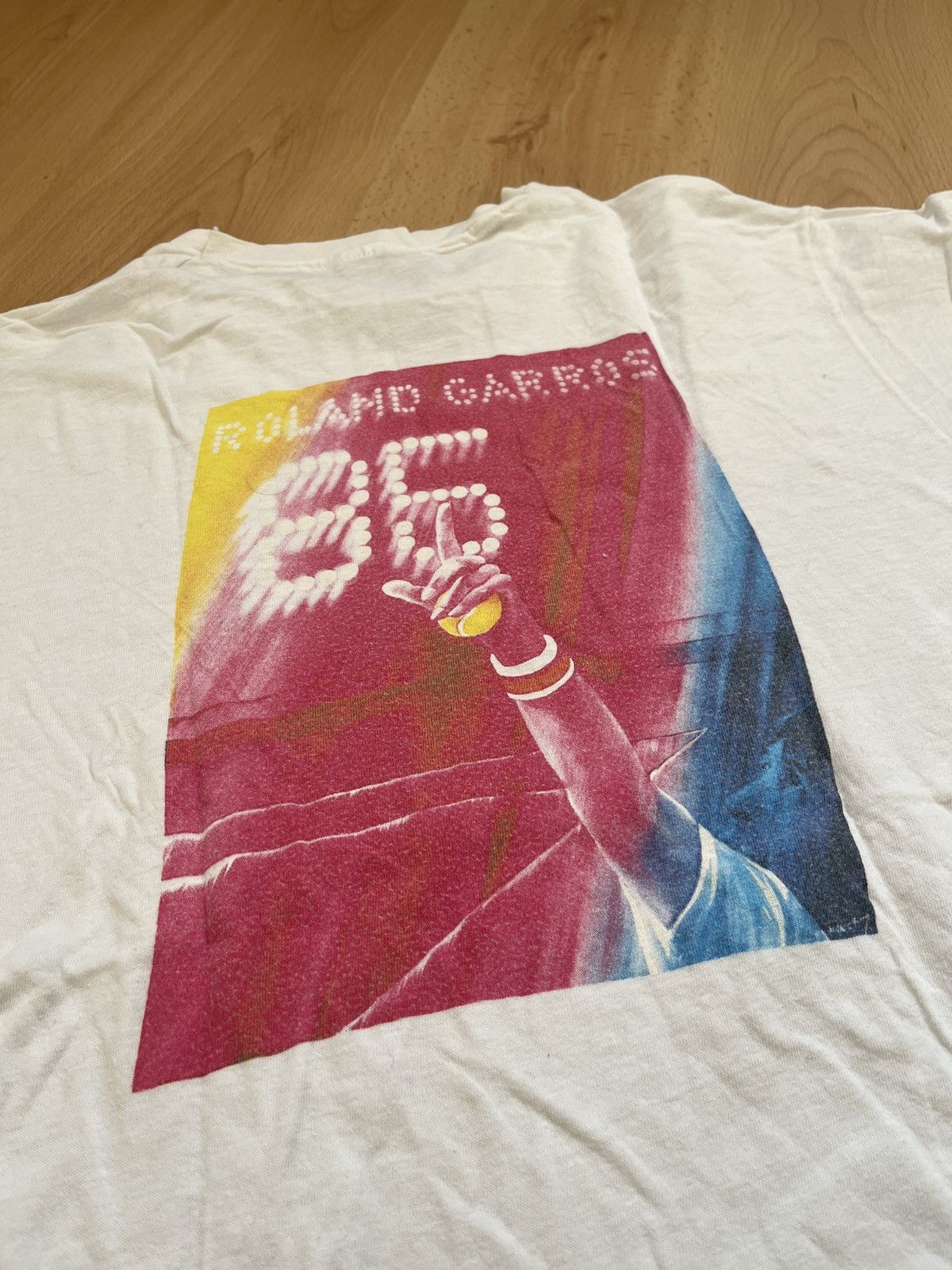 Vintage Roland Garros 1985 vintage tee Size US XL / EU 56 / 4 - 4 Thumbnail