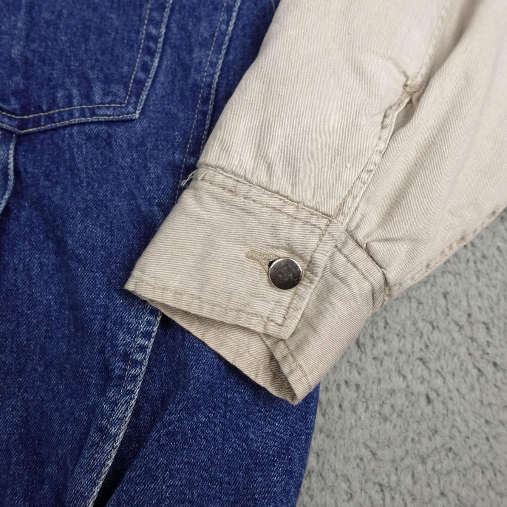 Wrangler Wrangler Jacket Mens XL Blue Denim Authentic Western Quilted Snap Lined Workwear Size US XL / EU 56 / 4 - 5 Thumbnail