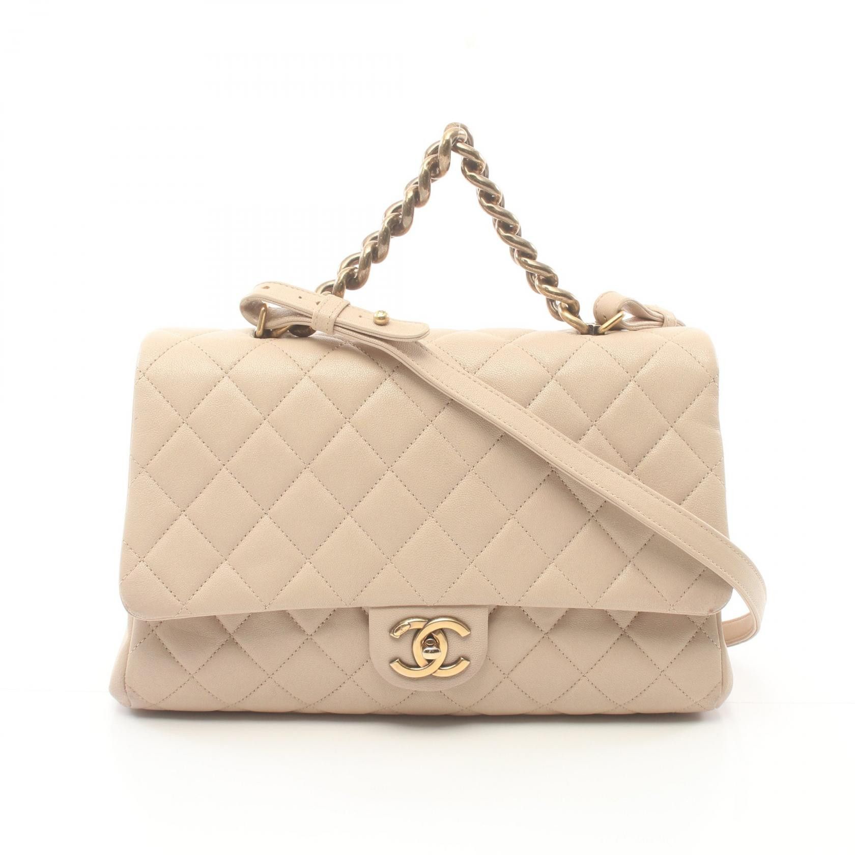 Chanel Chanel CC Quilted Caviar Chain Handle Bag Leather Handbag A93443 in Very Good Condition Size ONE SIZE - 1 Thumbnail