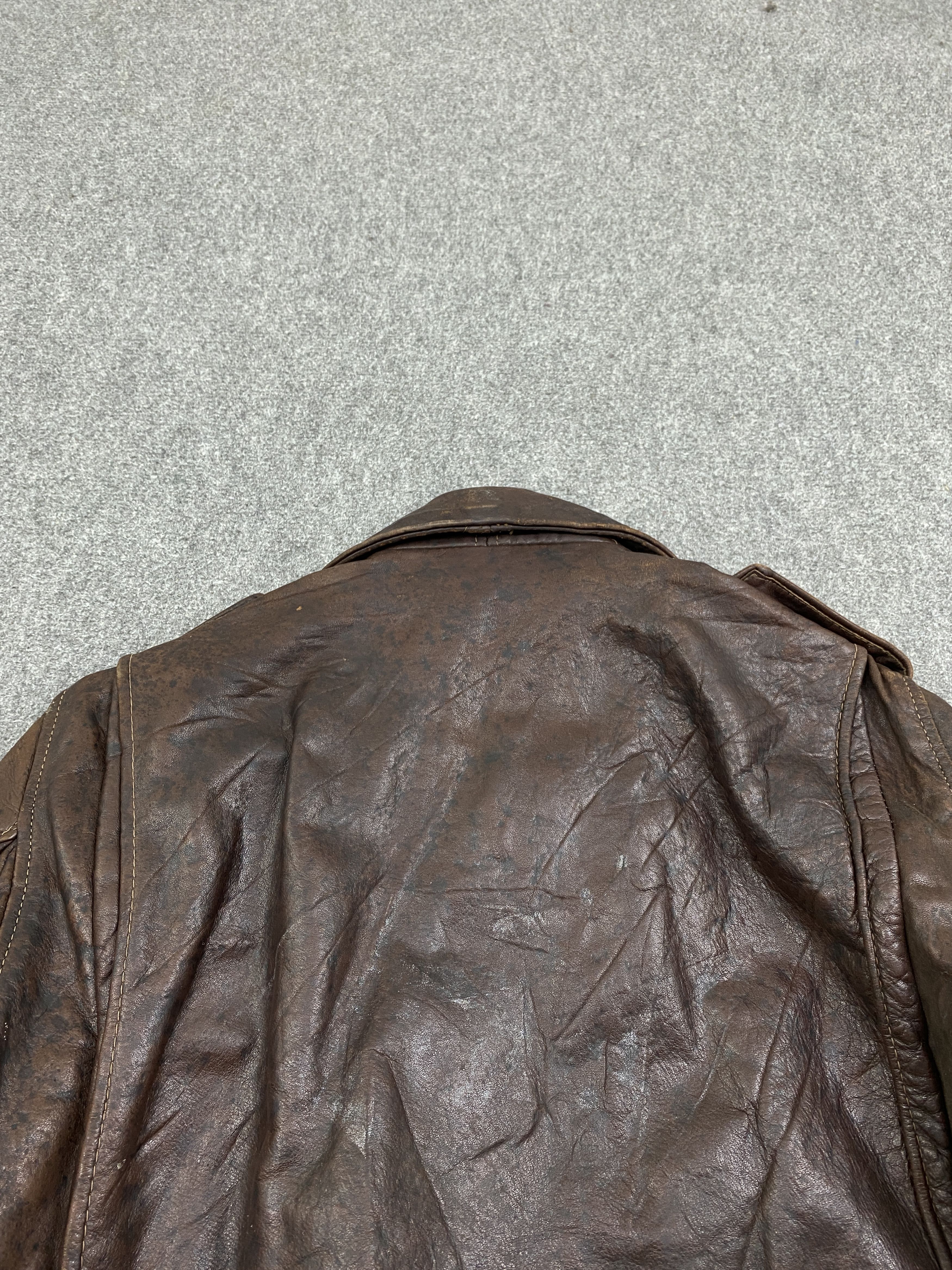 Vintage Vintage Japanese Brand Leather Zipper Jacket J1989 Size US L / EU 52-54 / 3 - 6 Thumbnail