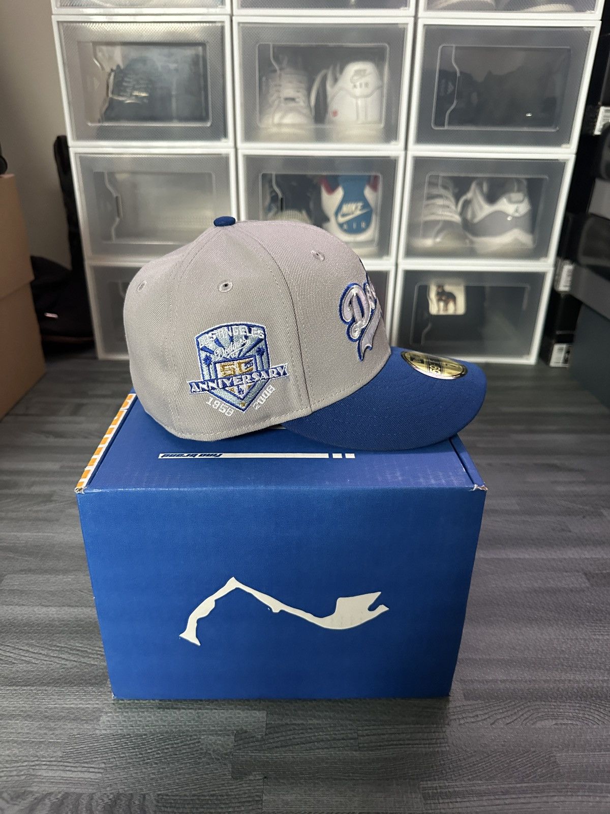 New Era Los Angeles Dodgers 50th Anniversary size 7 Fitted Size ONE SIZE - 4 Thumbnail