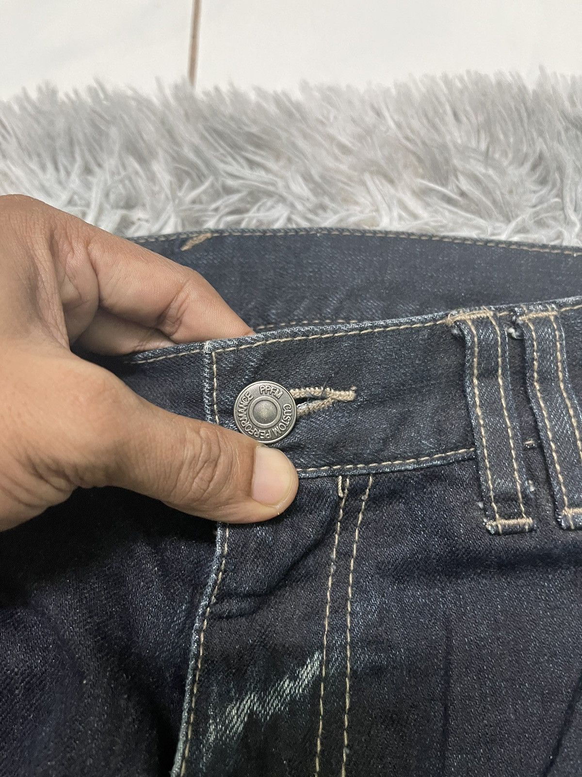 PPFM 2000s PFFM WASHABLE DENIM RARE DESIGN Size US 32 / EU 48 - 7 Thumbnail