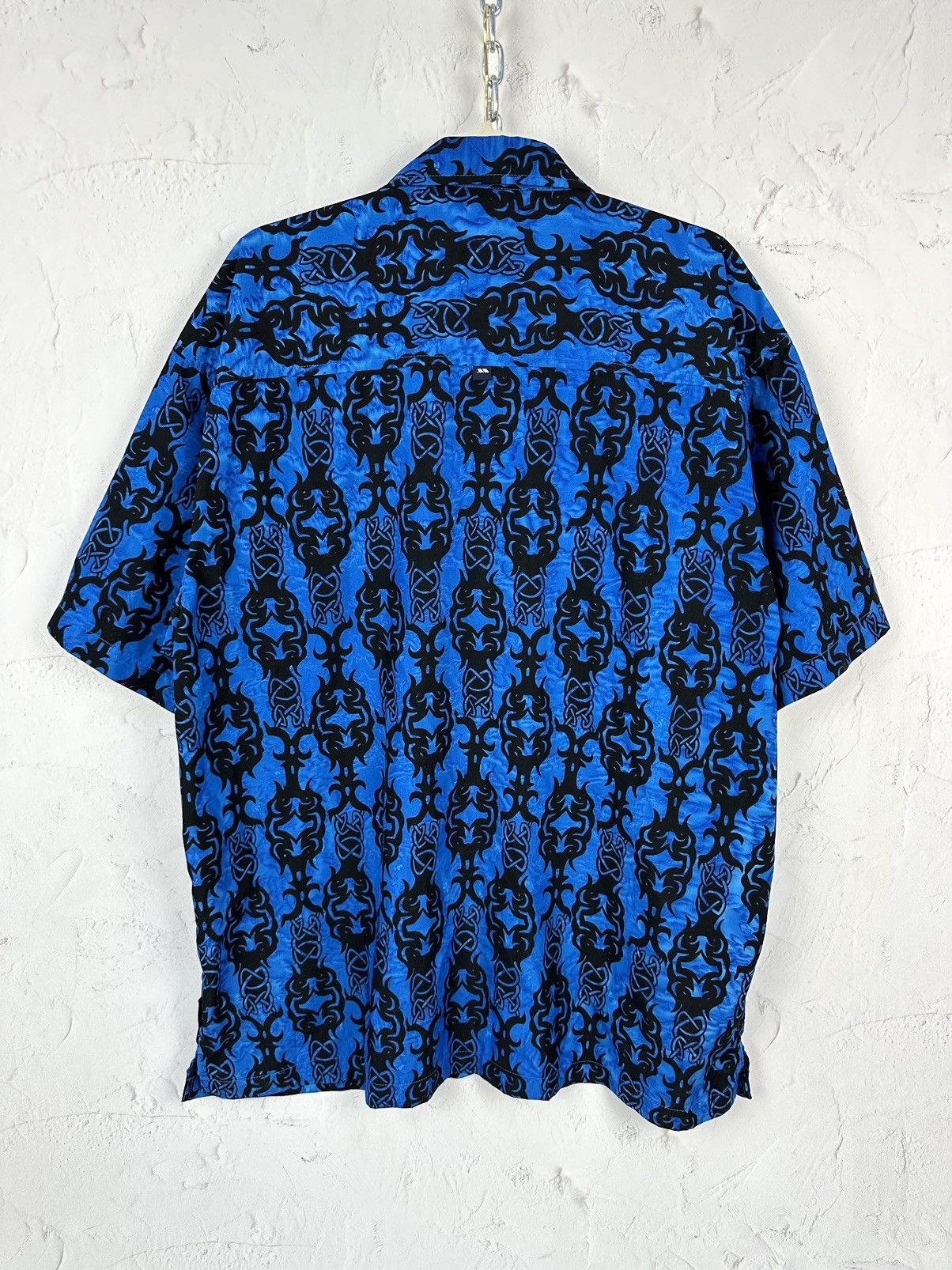 Vintage Y2K Vintage Printed Crazy Short Sleeve Shirt Size US XL / EU 56 / 4 - 4 Thumbnail