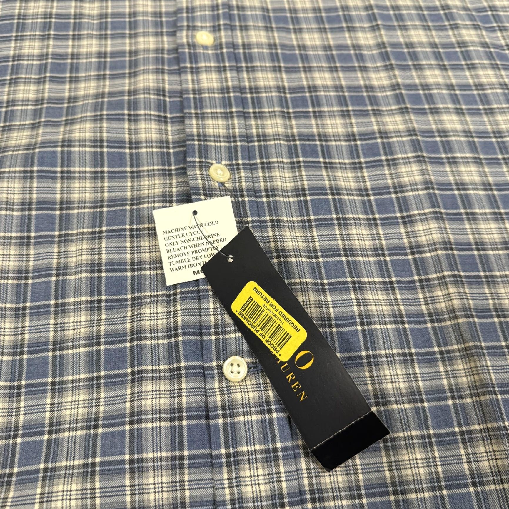 Polo Ralph Lauren Polo Ralph Lauren Shirt Mens 2XL Blue Plaid Button Down Long Sleeve Cotton Pony Size US XXL / EU 58 / 5 - 5 Thumbnail