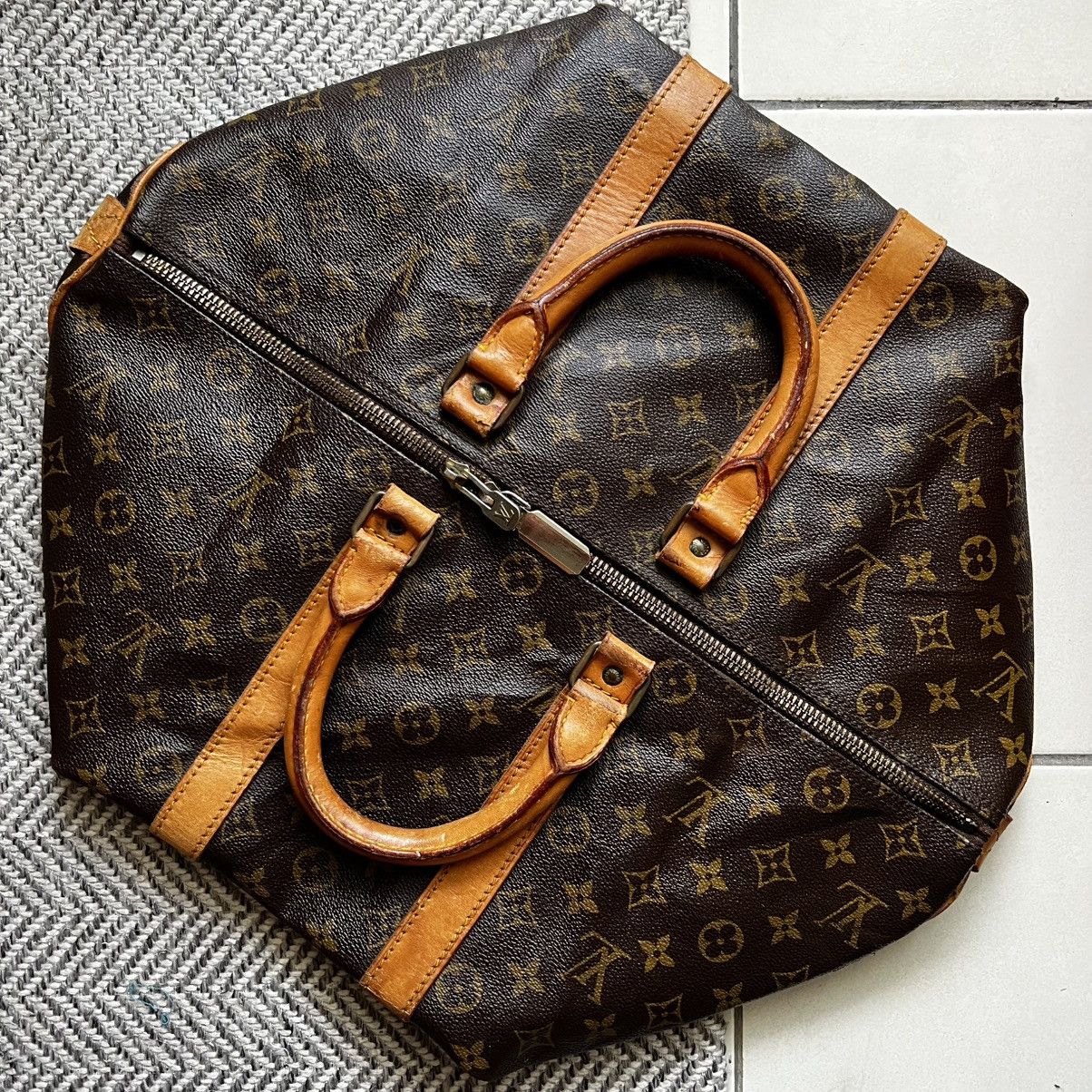 Louis Vuitton Louis Vuitton Keepall 45 Monogram Coated Canvas Size ONE SIZE - 14 Thumbnail