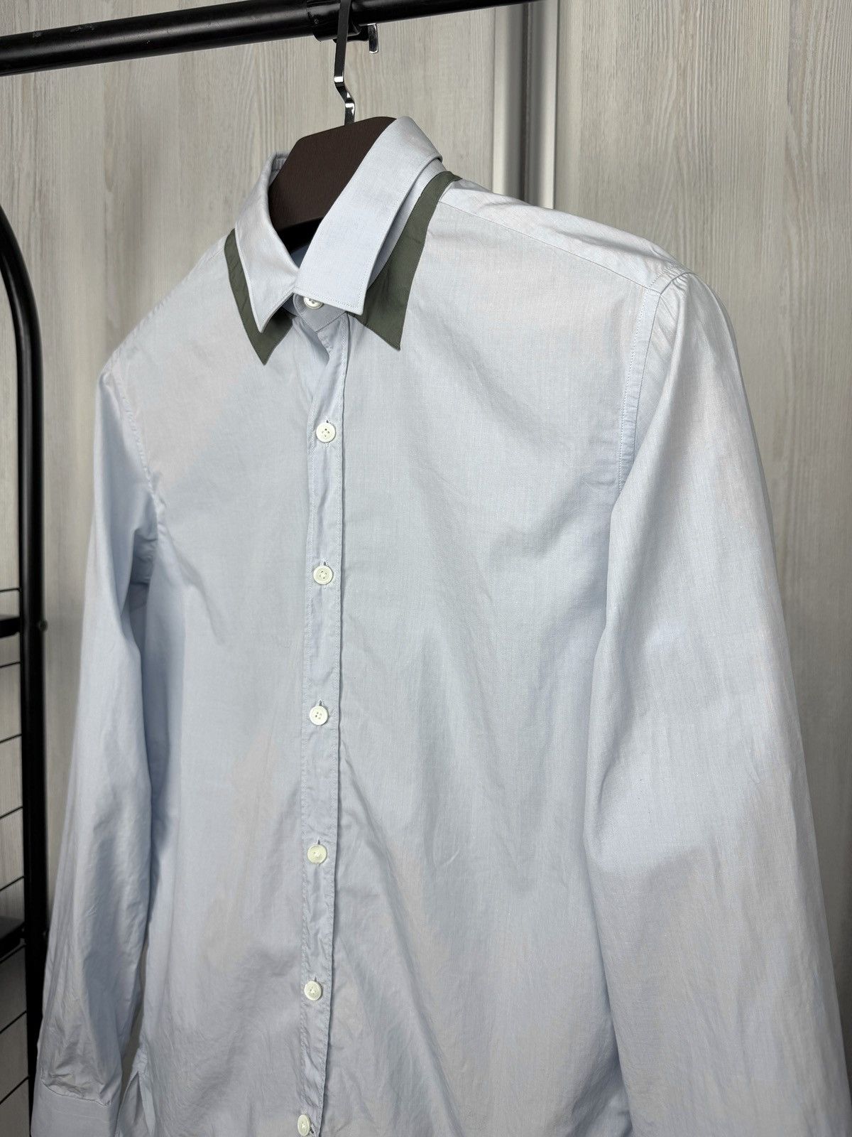 Lanvin Lanvin blue double collar long sleeve shirt Size US S / EU 44-46 / 1 - 4 Thumbnail