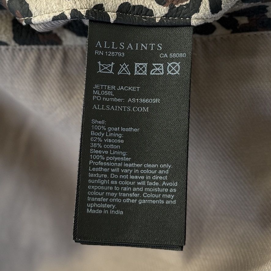 Allsaints AllSaints Leopard Suede Jacket – Men's S – 100% Goat Leather Size US S / EU 44-46 / 1 - 6 Thumbnail