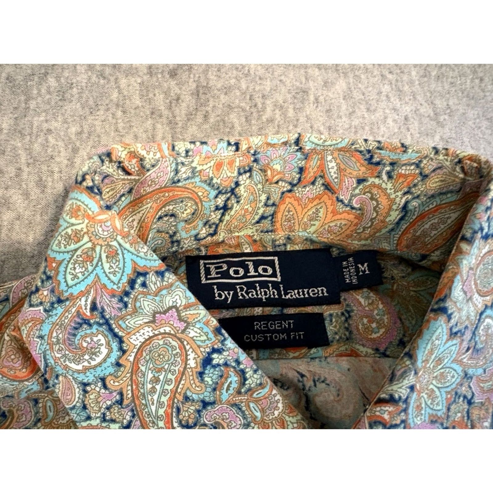 Polo Ralph Lauren Polo Ralph Lauren Button-Up Shirt Long Sleeve Paisley M Multicolor Reg. Fit Men Shirt Size US M / EU 48-50 / 2 - 2 Thumbnail