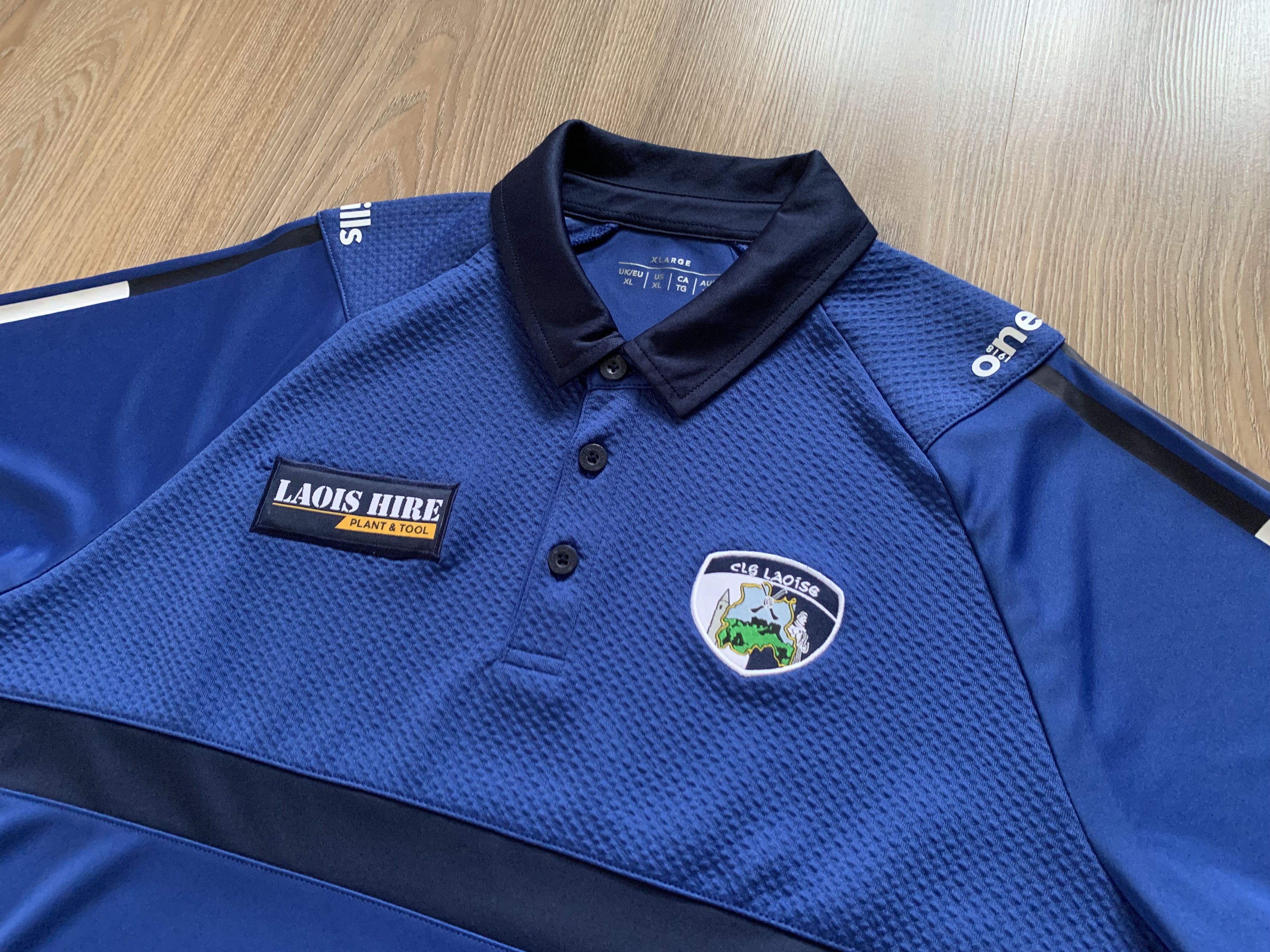 O'Neills Mens Rare Oneills Laois GAA Training Polo Jersey Size US XL / EU 56 / 4 - 4 Thumbnail