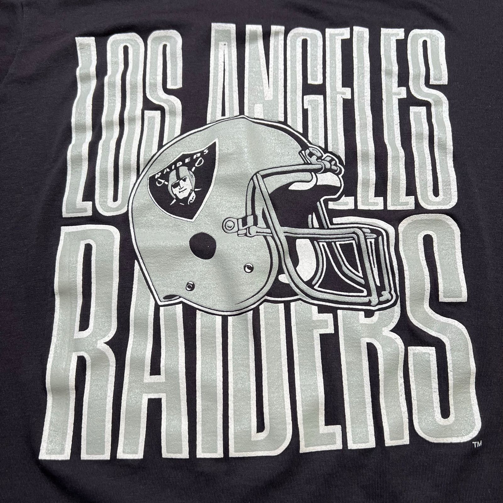 Vintage Vintage 80s NFL Los Angeles Raiders T-Shirt Black Sz XL Size US XL / EU 56 / 4 - 2 Thumbnail