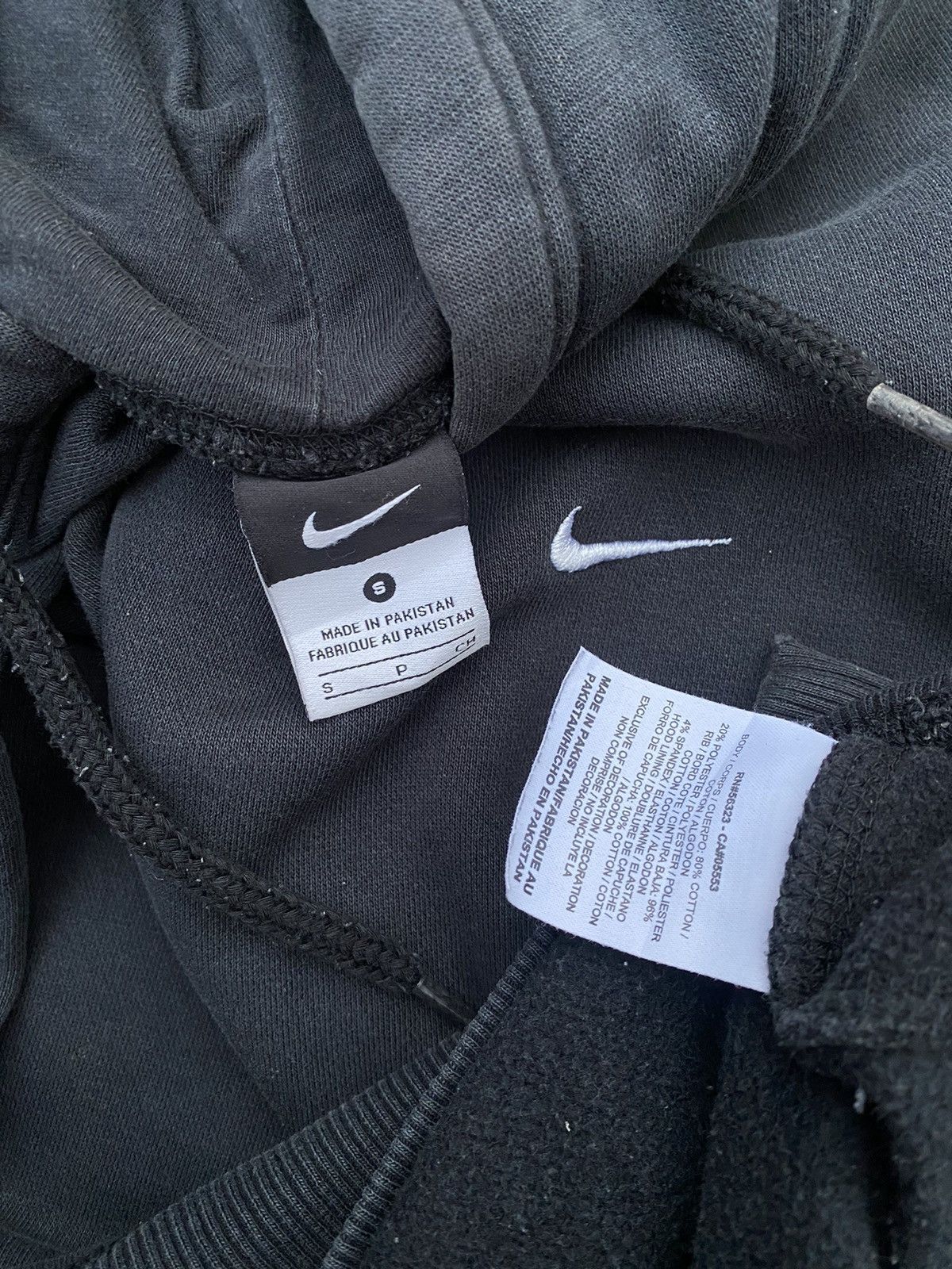 Japanese Brand × Nike Faded Nike Small Swoosh Logo Hoodie Size US S / EU 44-46 / 1 - 7 Thumbnail