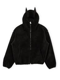image of Vandy The Pink Bat Hoodie in Black, Men's (Size Medium)