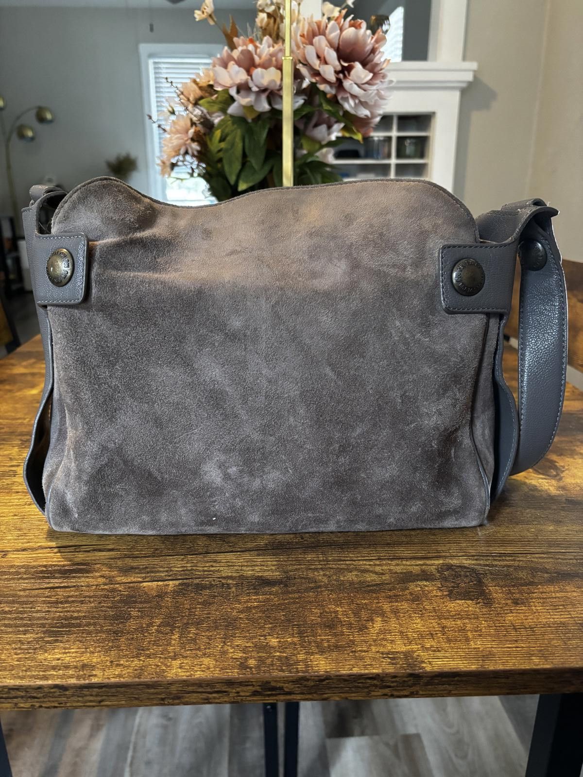 Marc Jacobs Marc Jacobs Charcoal Gray Suede Crossbody Bag Size ONE SIZE - 2 Thumbnail