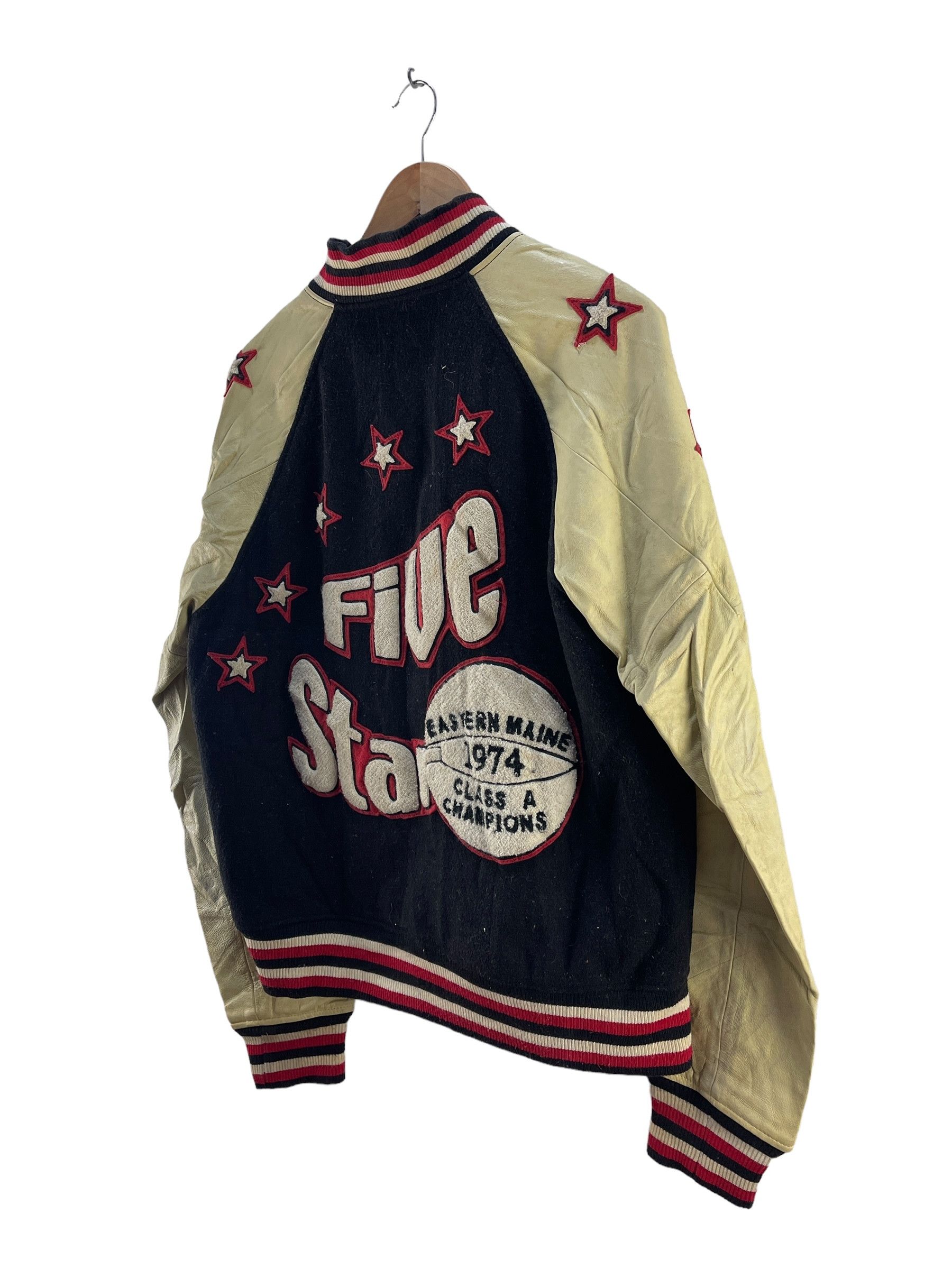 Other Vintage Houston Sportswear Eastern Maine Varsity Jacket Size L / US 10 / IT 46 - 5 Thumbnail