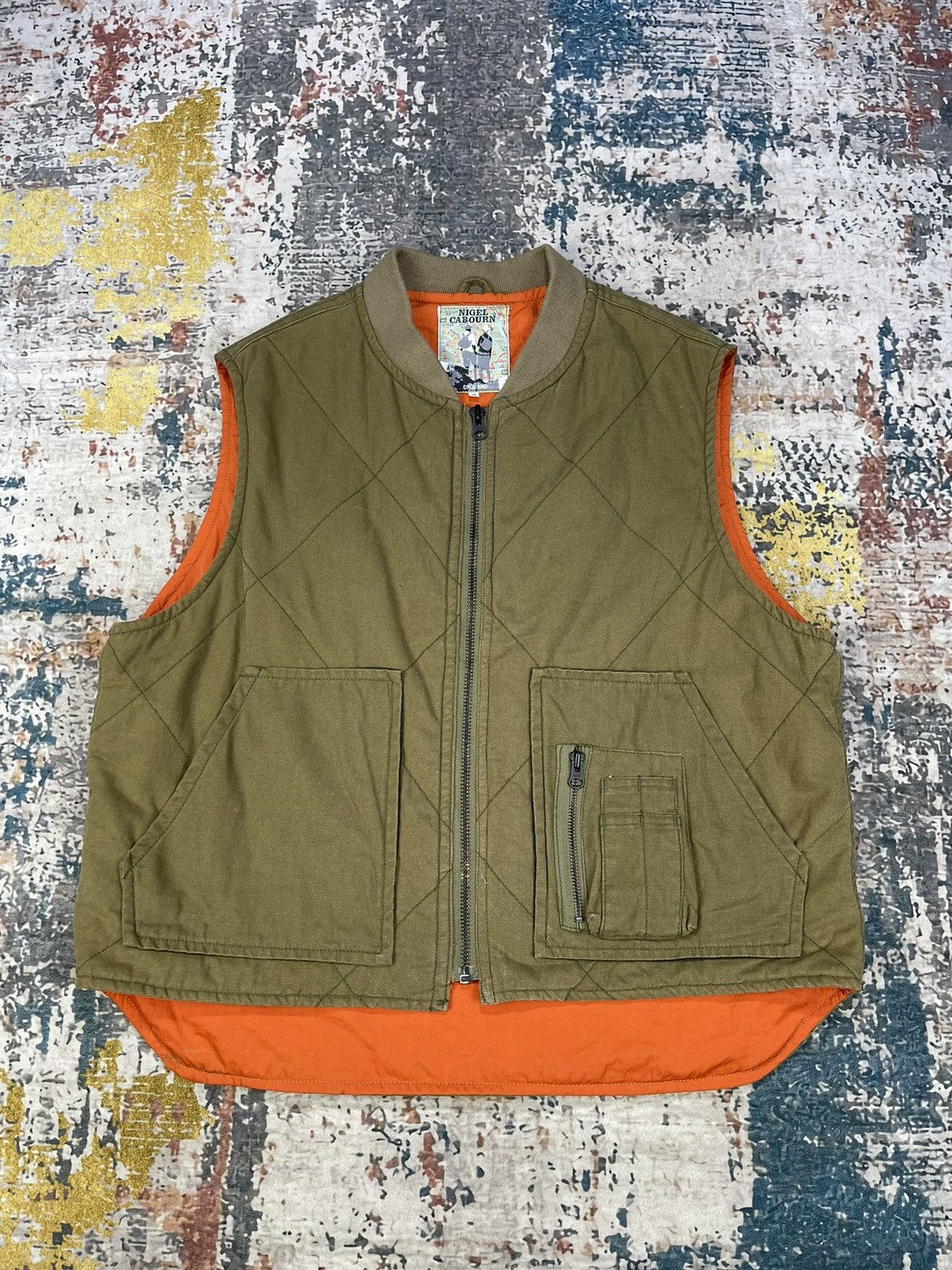 Nigel Cabourn Nigel Cabourn Quilted Tactical Military Deck Vest Size US L / EU 52-54 / 3 - 1 Thumbnail