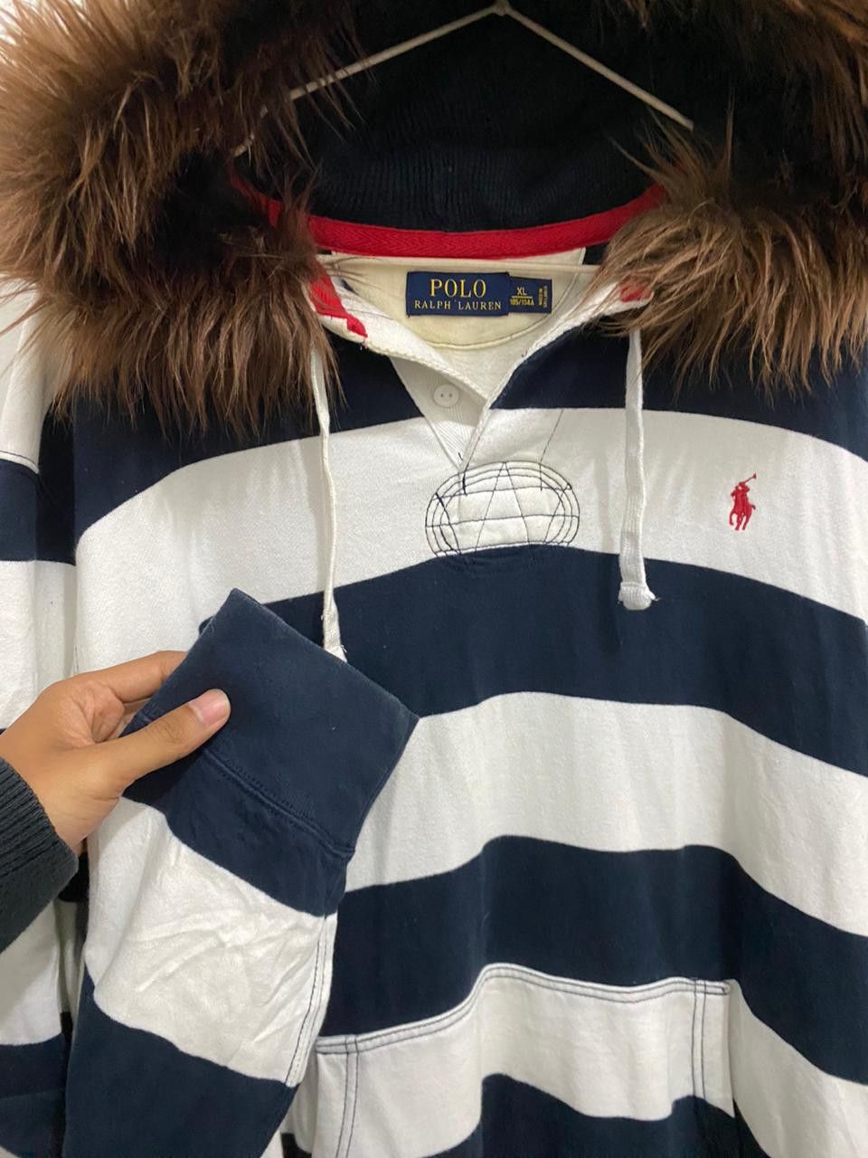 Polo Ralph Lauren 💥LGB💥Polo Ralph Lauren Fur Zipper Hoodie LGB Style Size US XL / EU 56 / 4 - 8 Thumbnail