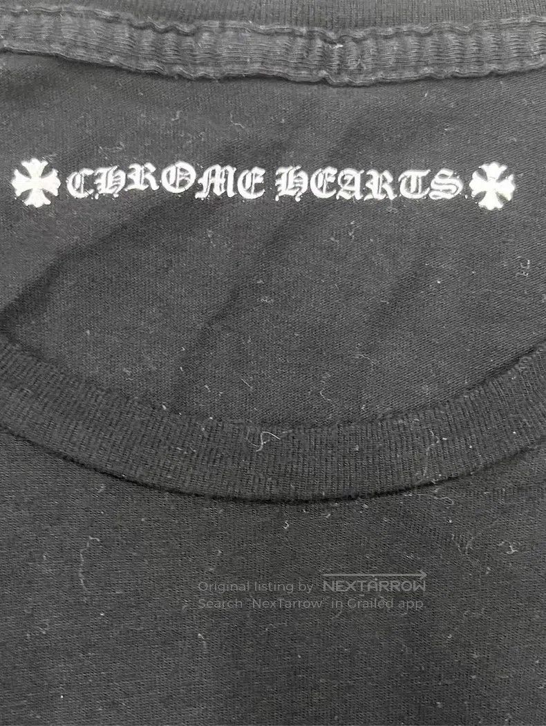 Chrome Hearts CHROME HEARTS Size XL Black cross open flower scroll long s Size US XL / EU 56 / 4 - 3 Thumbnail