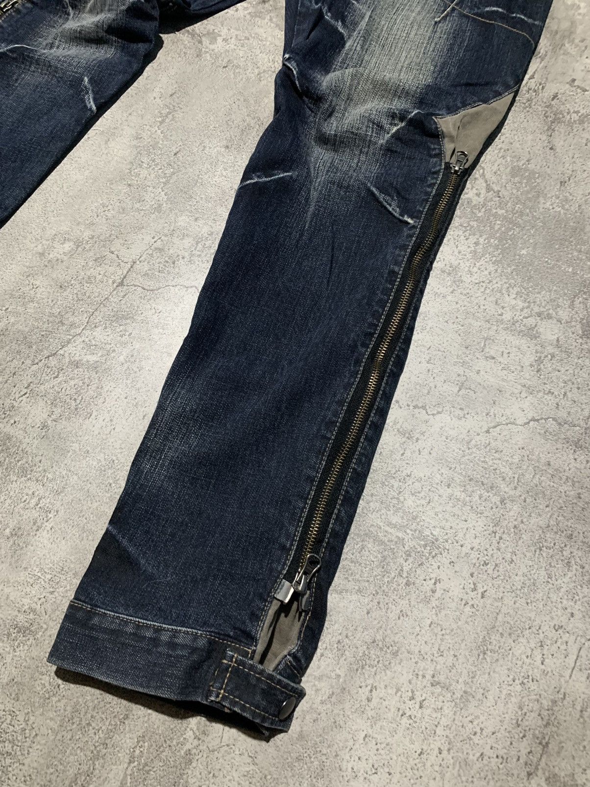 PPFM PPFM japan multizipper convertible punk jeans 32x32 Size US 32 / EU 48 - 4 Thumbnail