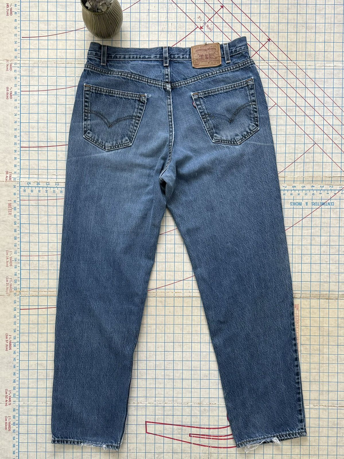 Levi's × Levi's Vintage Clothing × Vintage Vintage Levi’s 550 Medium Wash Size 36 Relaxed Baggy Fit Size US 36 / EU 52 - 9 Thumbnail