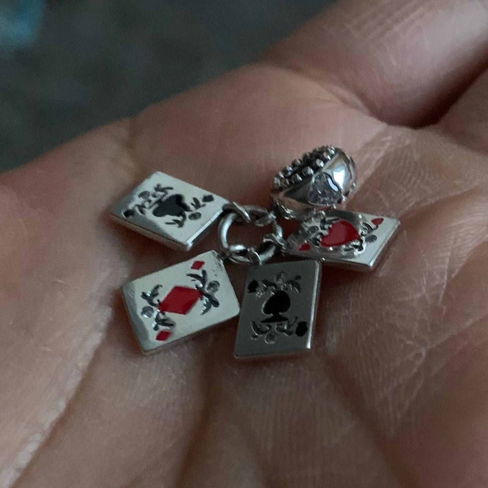 Other NWOT Playing Card Dangle Charm Sterling Silver 925 Size ONE SIZE - 6 Thumbnail