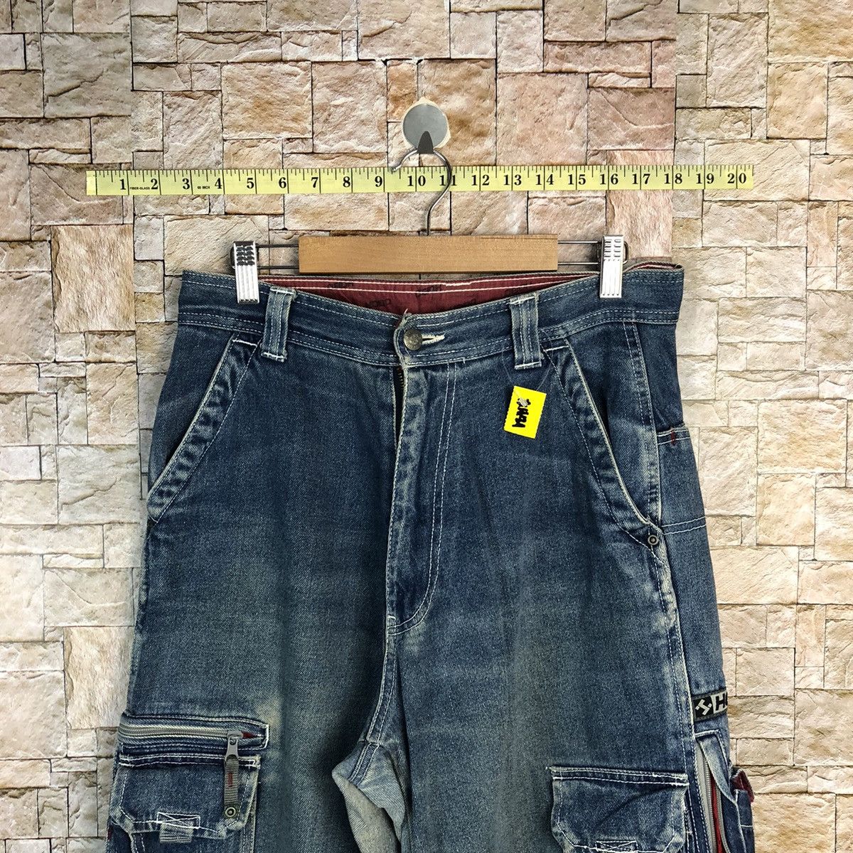 Hobo Hobo Blue Denim utility Cargo Multipocket Pants #A433 Size US 30 / EU 46 - 4 Thumbnail