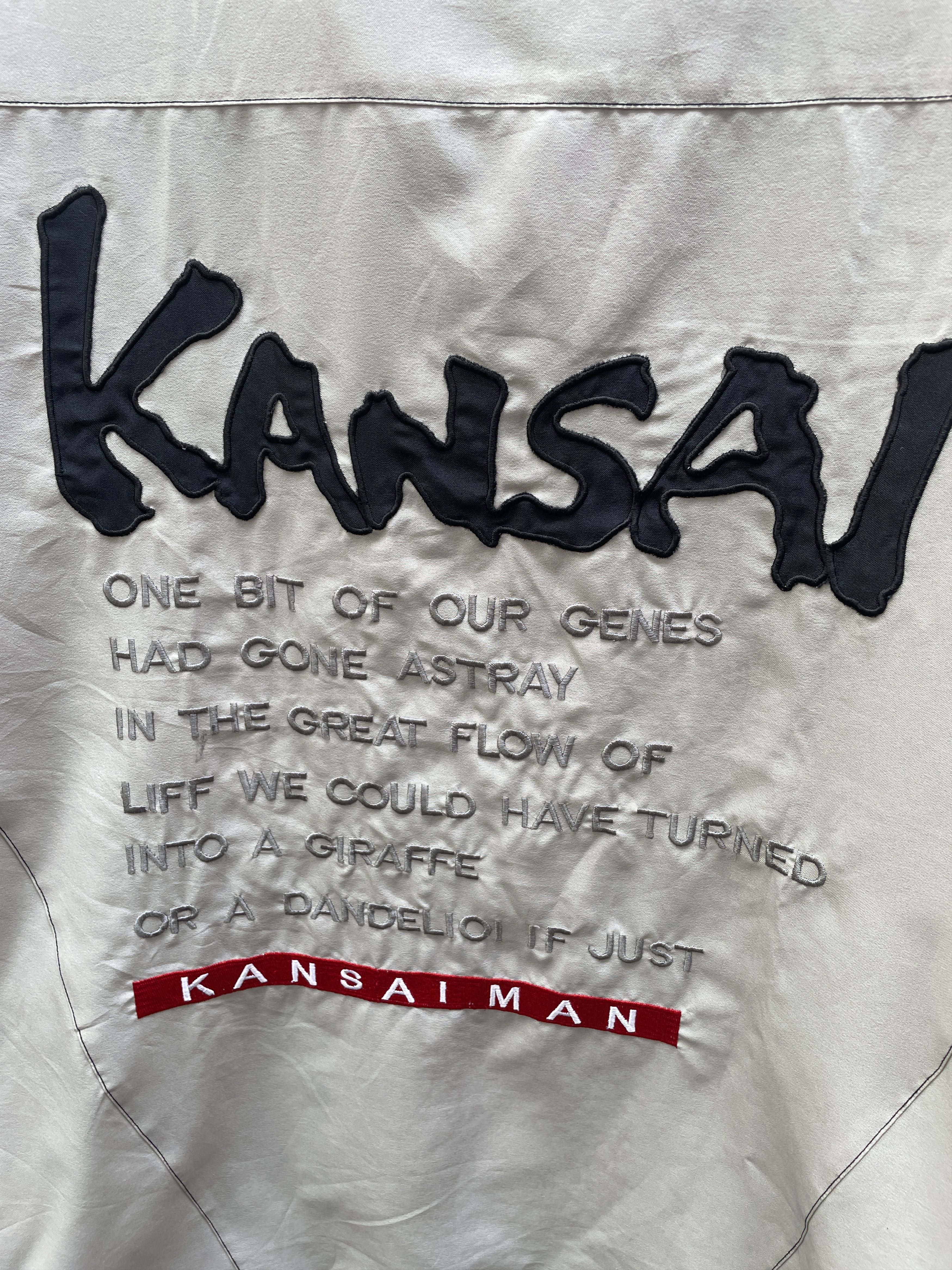 Kansai Yamamoto Kansai "Poem" Khaki short sleeve button up Size US XL / EU 56 / 4 - 2 Thumbnail