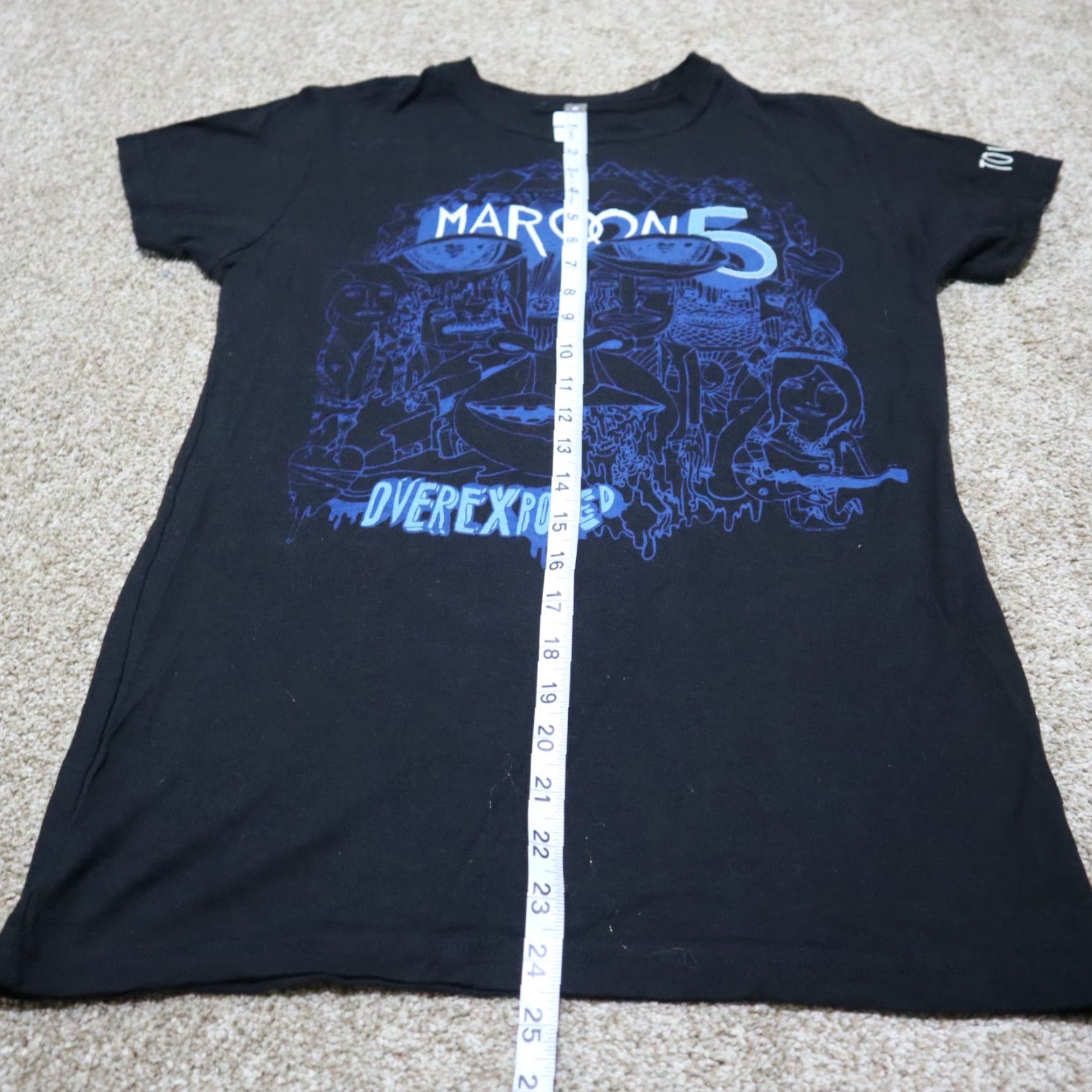Tultex VINTAGE Maroon 5 2013 Tour Tee T-Shirt Overexposed Album Art Black Women's L Size L / US 10 / IT 46 - 5 Thumbnail