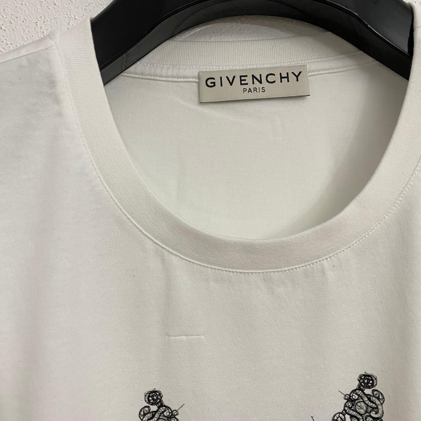Givenchy White Jewellery Studio Homme Logo T-Shirt Size US XL / EU 56 / 4 - 6 Thumbnail