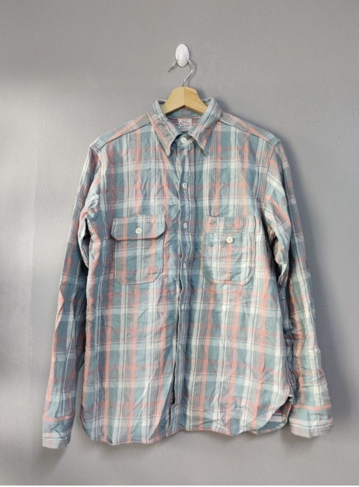 Warehouse AMAZING 🔥 WAREHOUSE Shadow Plaid Loop Collar Flap Pocket Size US L / EU 52-54 / 3 - 1 Thumbnail