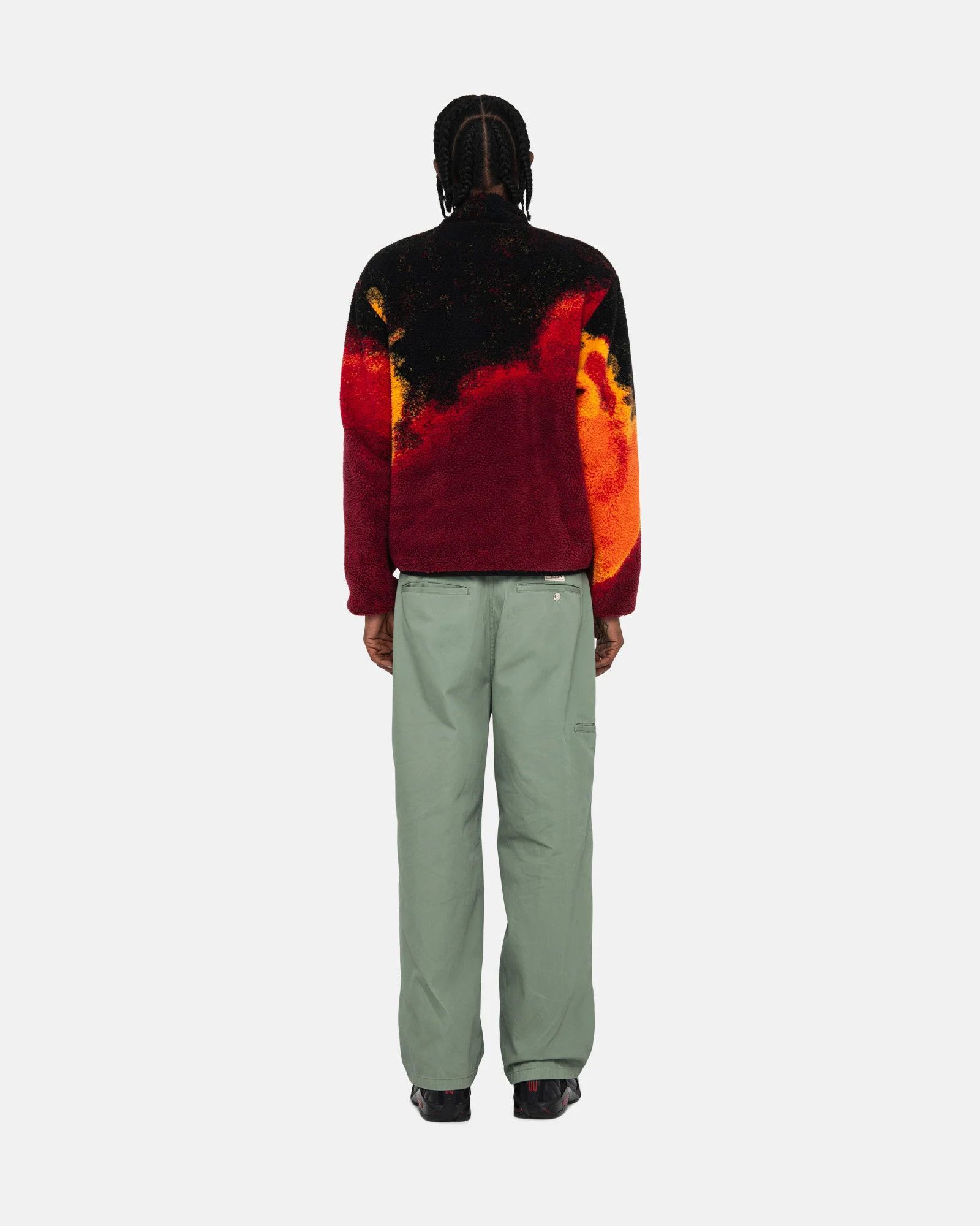 Stussy SHERPA REVERSIBLE JACKET LAVA Size US XL / EU 56 / 4 - 4 Thumbnail