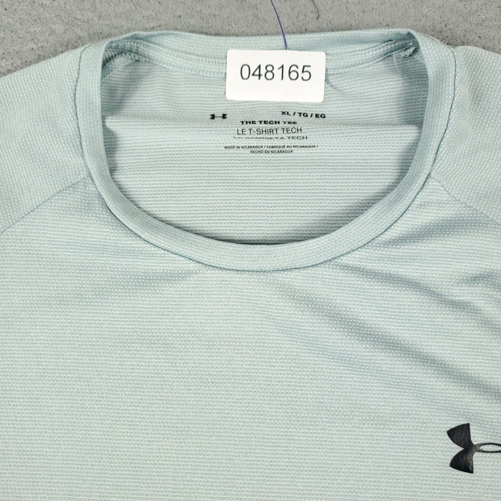 Under Armour Under Armour T Shirt Mens XL Blue Active Training Short Sleeve Crew Neck Logo Solid Casual Sports Size US XL / EU 56 / 4 - 2 Thumbnail