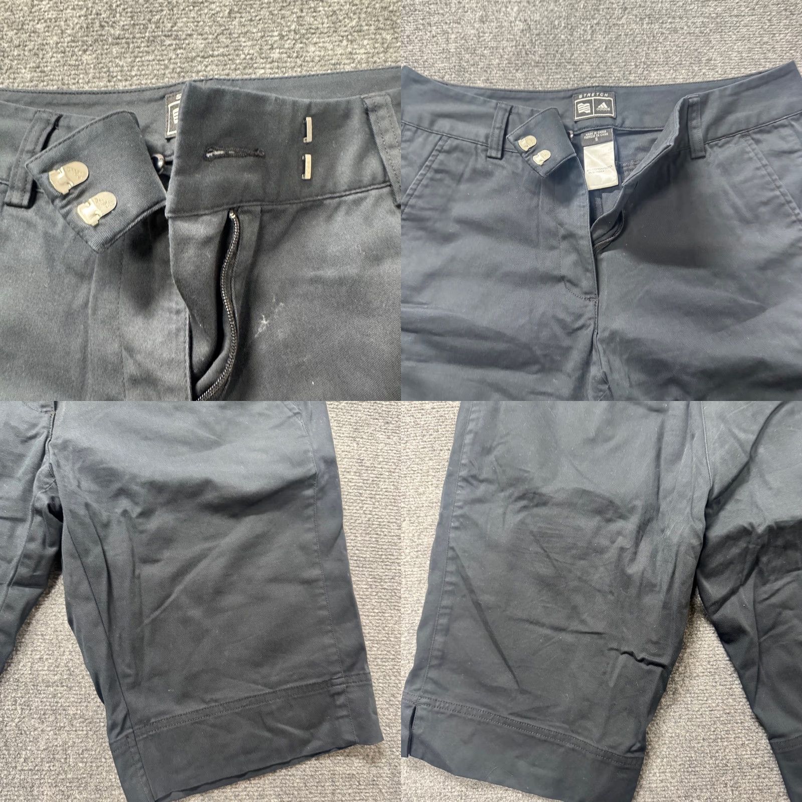 Stella McCartney Adidas Shorts Women Size 8 Active Wear Golf Athletic Stretch Cotton Blend Gray Black Size 30" / US 8 / IT 44 - 8 Thumbnail