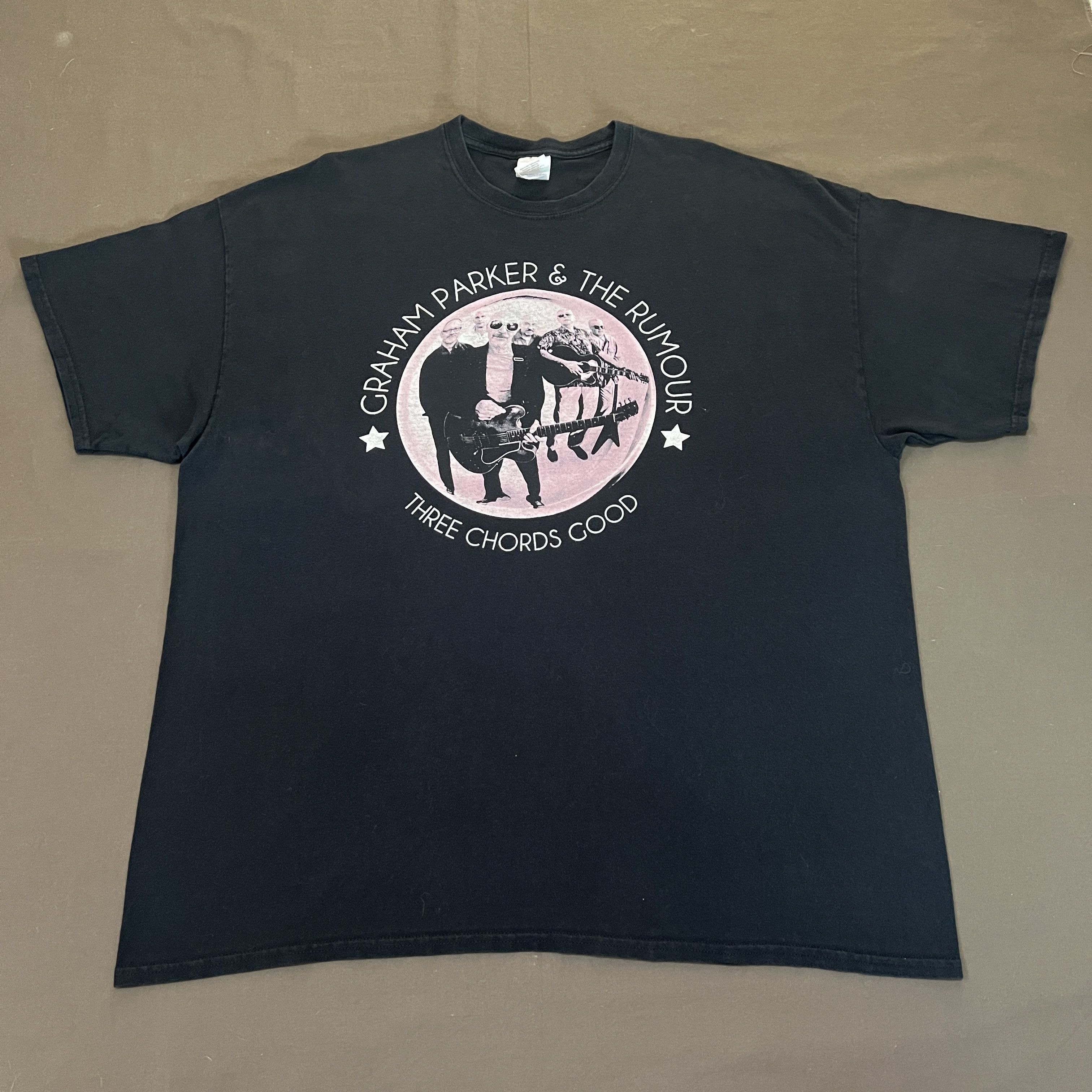 Band Tees Graham Parker & The Rumour Three ChordsGood Tee 2XL New wave Size US XXL / EU 58 / 5 - 2 Thumbnail