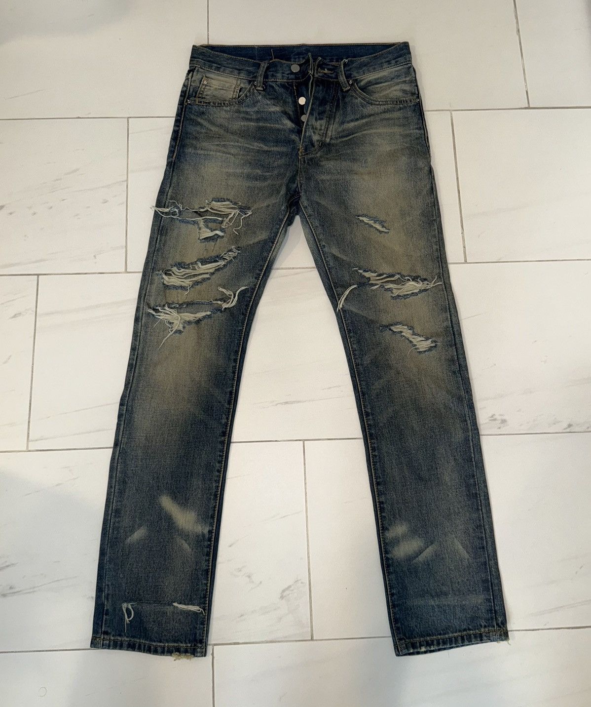 MNML MNML Distressed Jeans Size US 29 - 1 Thumbnail