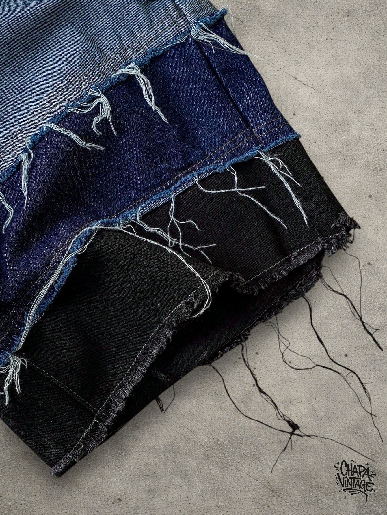 Japanese Brand Distressed layer jeans shorts Size US 32 / EU 48 - 4 Thumbnail