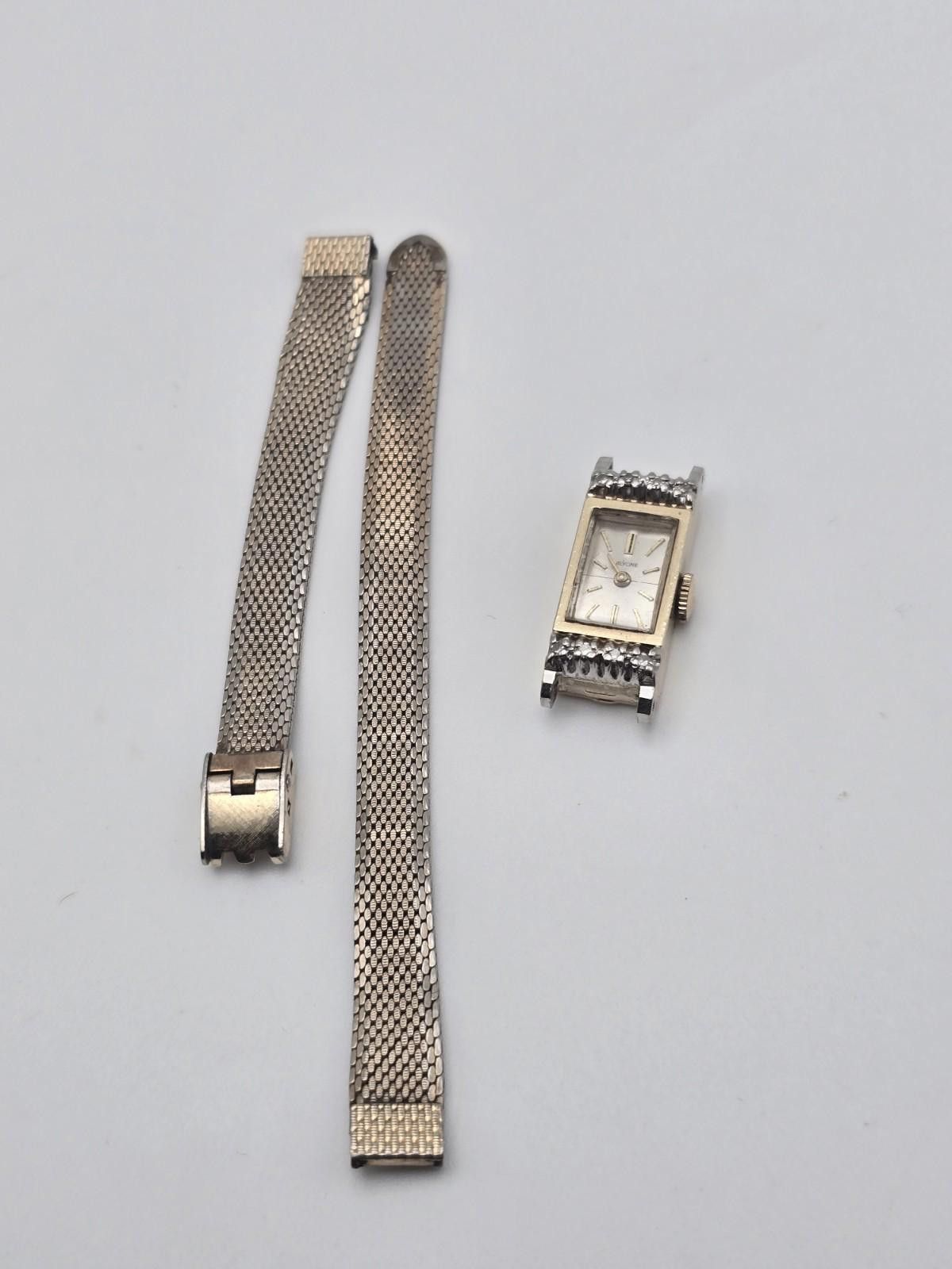 Other Vintage Glycine 10k Gold Ladies Watch – Diamonds – Working Size ONE SIZE - 2 Thumbnail