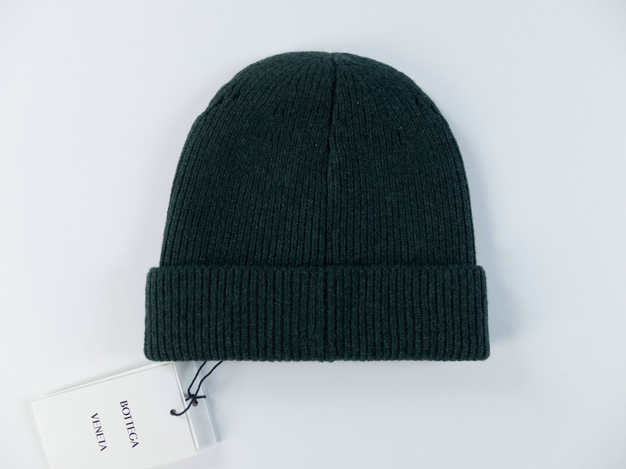 Bottega Veneta BOTTEGA VENETA green cashmere beanie hat One Size q Size ONE SIZE - 4 Thumbnail