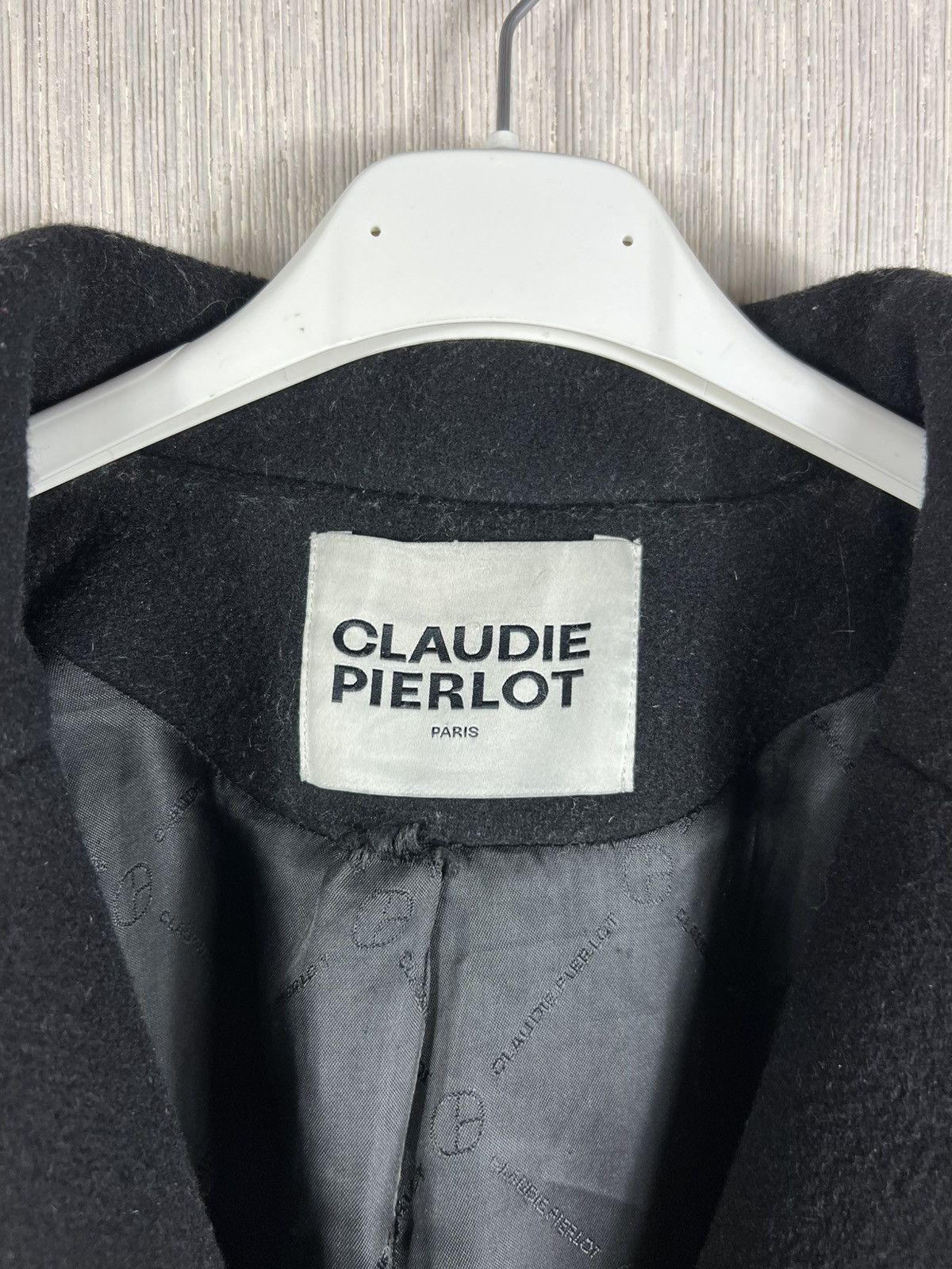 Other Claudie Pierlot Paris long wool coat parka designer jacket Size XS / US 0-2 / IT 36-38 - 14 Thumbnail
