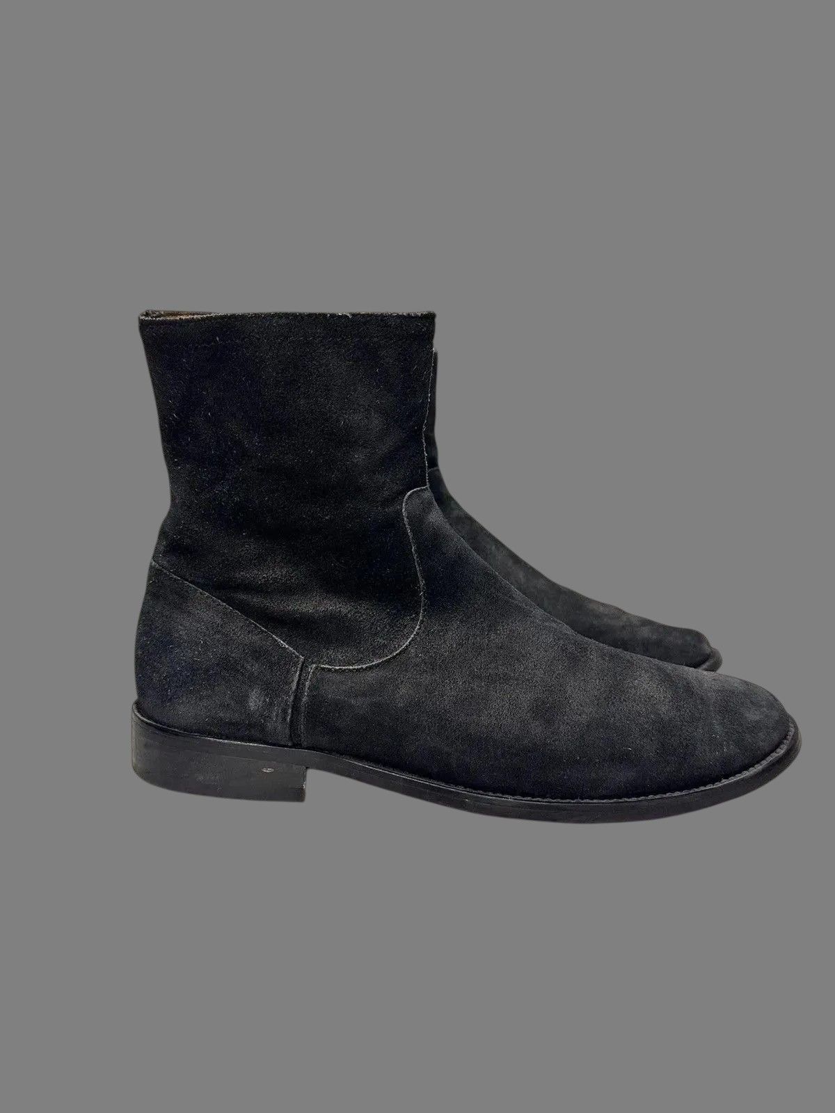 If Six Was Nine Italy Leather Mens Boots AS98 Meltal Zip Rick Owens Style Size US 8 / EU 41 - 5 Thumbnail