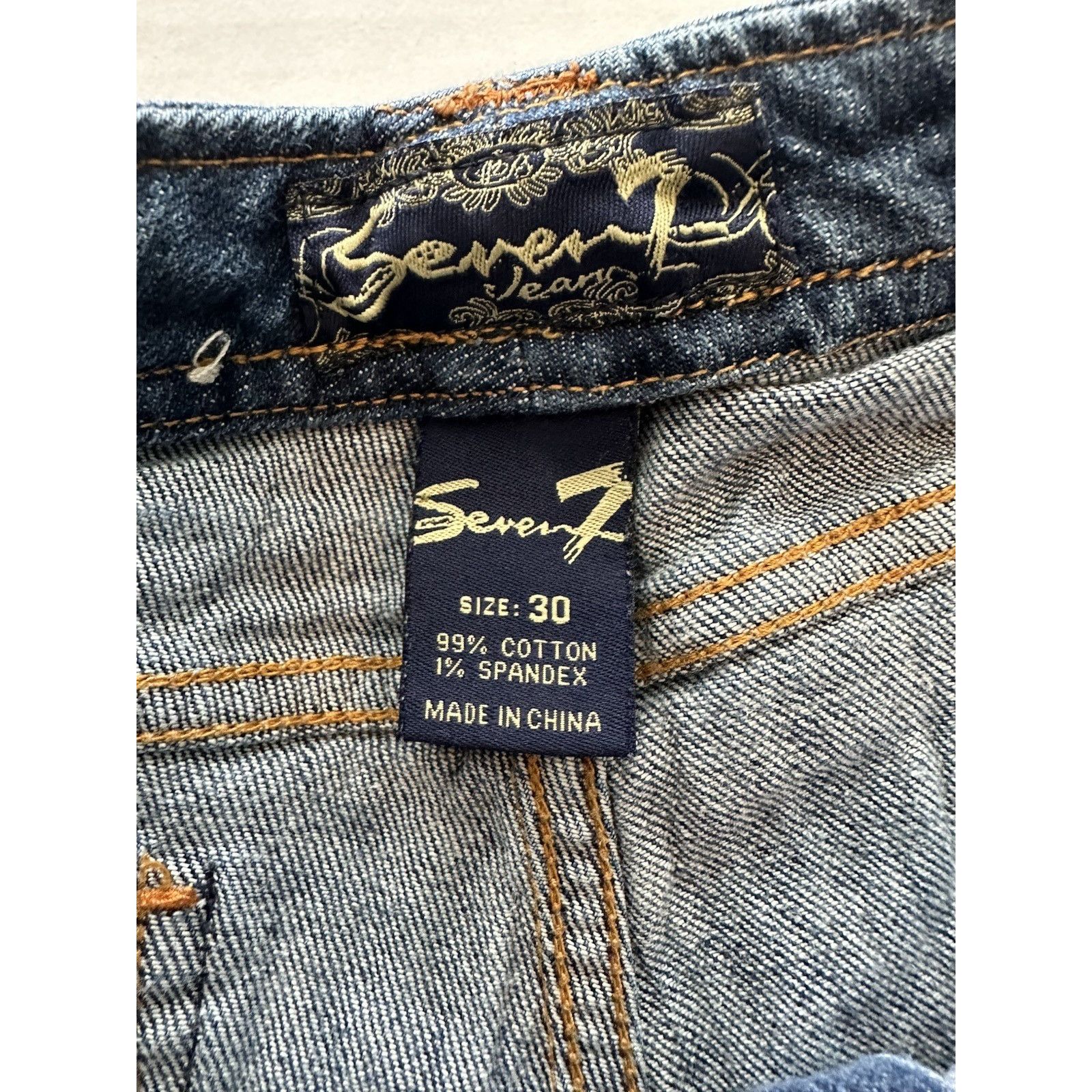 Seven 7 Seven7 Jeans Women's Denim Shorts Sz 30 Cutoff Summer Size 30" / US 8 / IT 44 - 3 Thumbnail