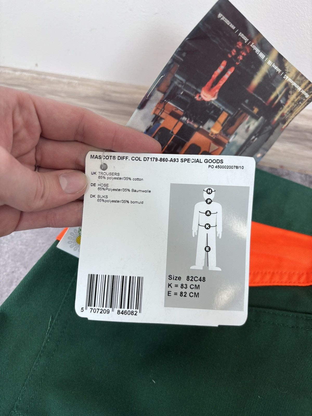 Other Mascot Men’s NWT Reflective Green/Orange Safety Cargo Pants Size US 32 / EU 48 - 18 Thumbnail