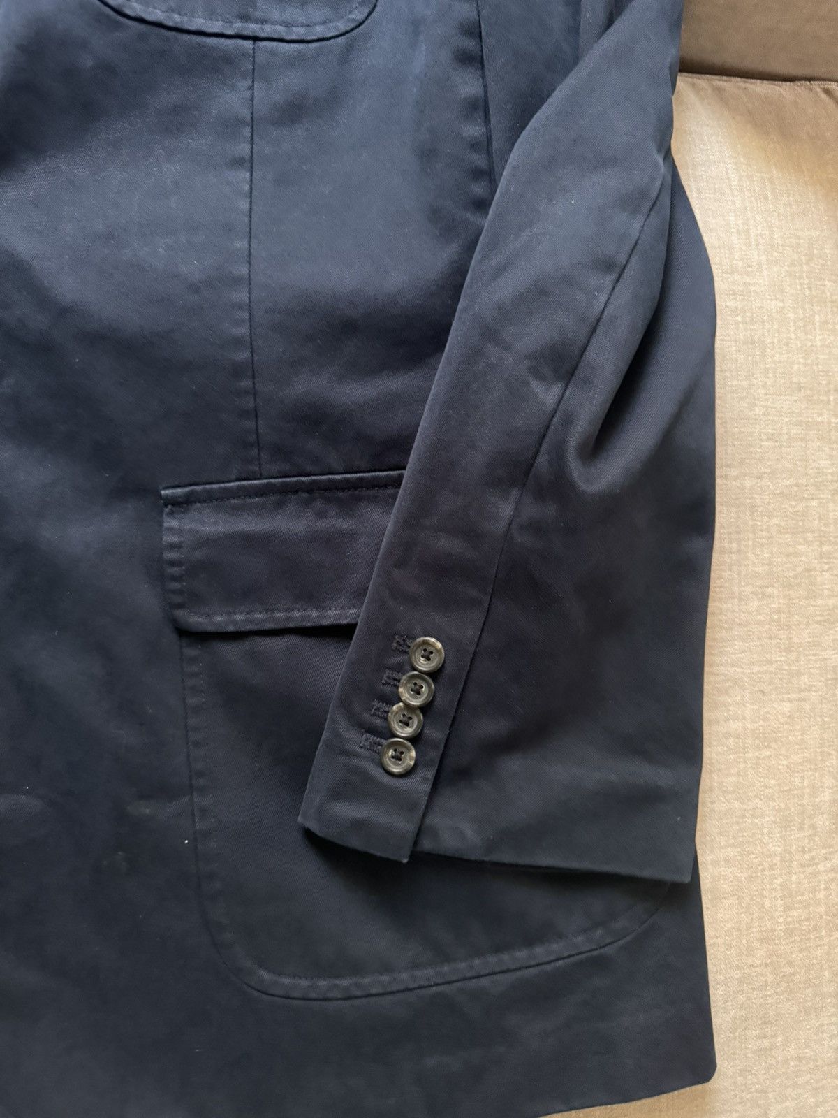 Polo Ralph Lauren Polo by Ralph Lauren Vintage Cotton Unconstructed Jacket Size 44L - 2 Thumbnail