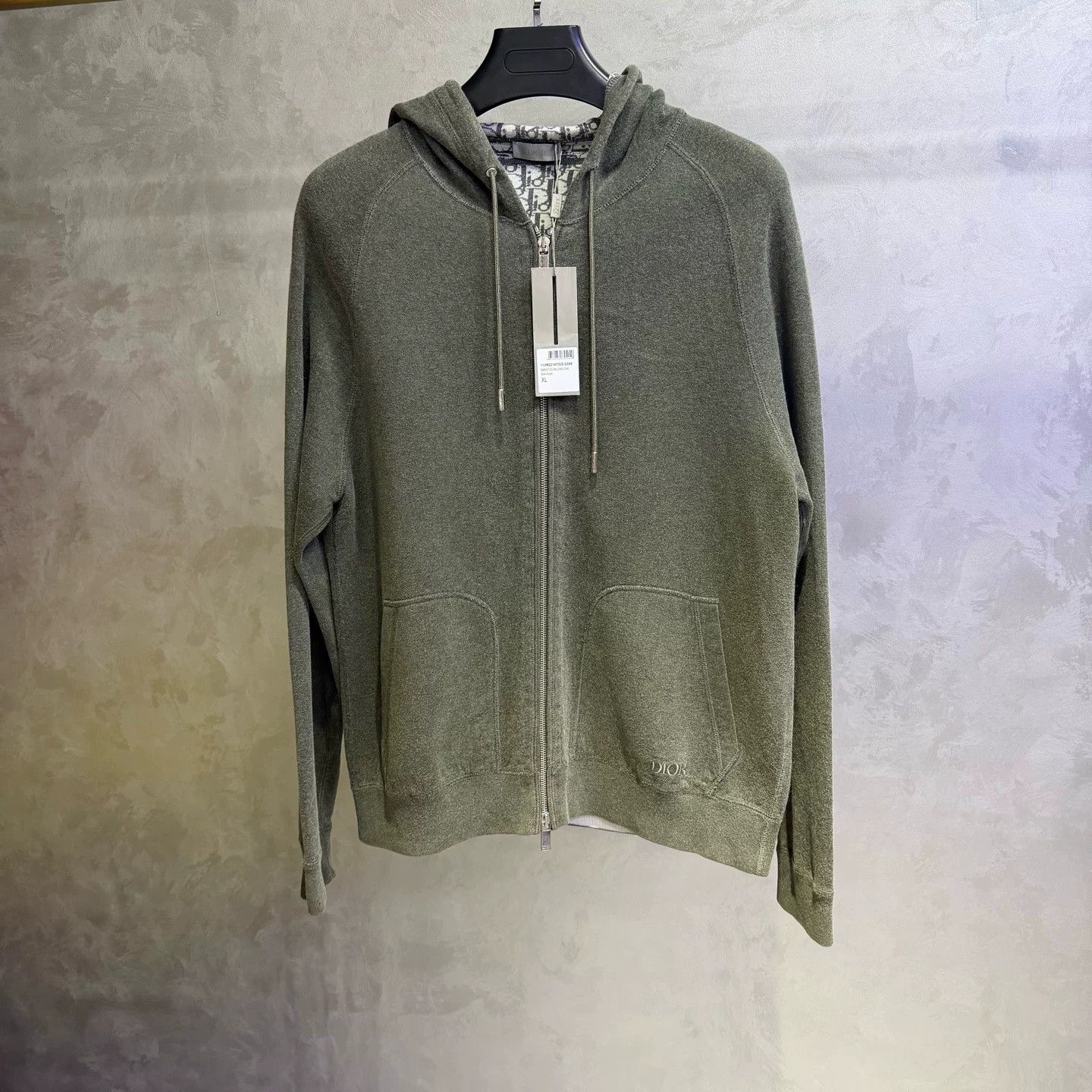Dior Dior Latest Olive Hooded Sweatshirt Size US XL / EU 56 / 4 - 1 Thumbnail