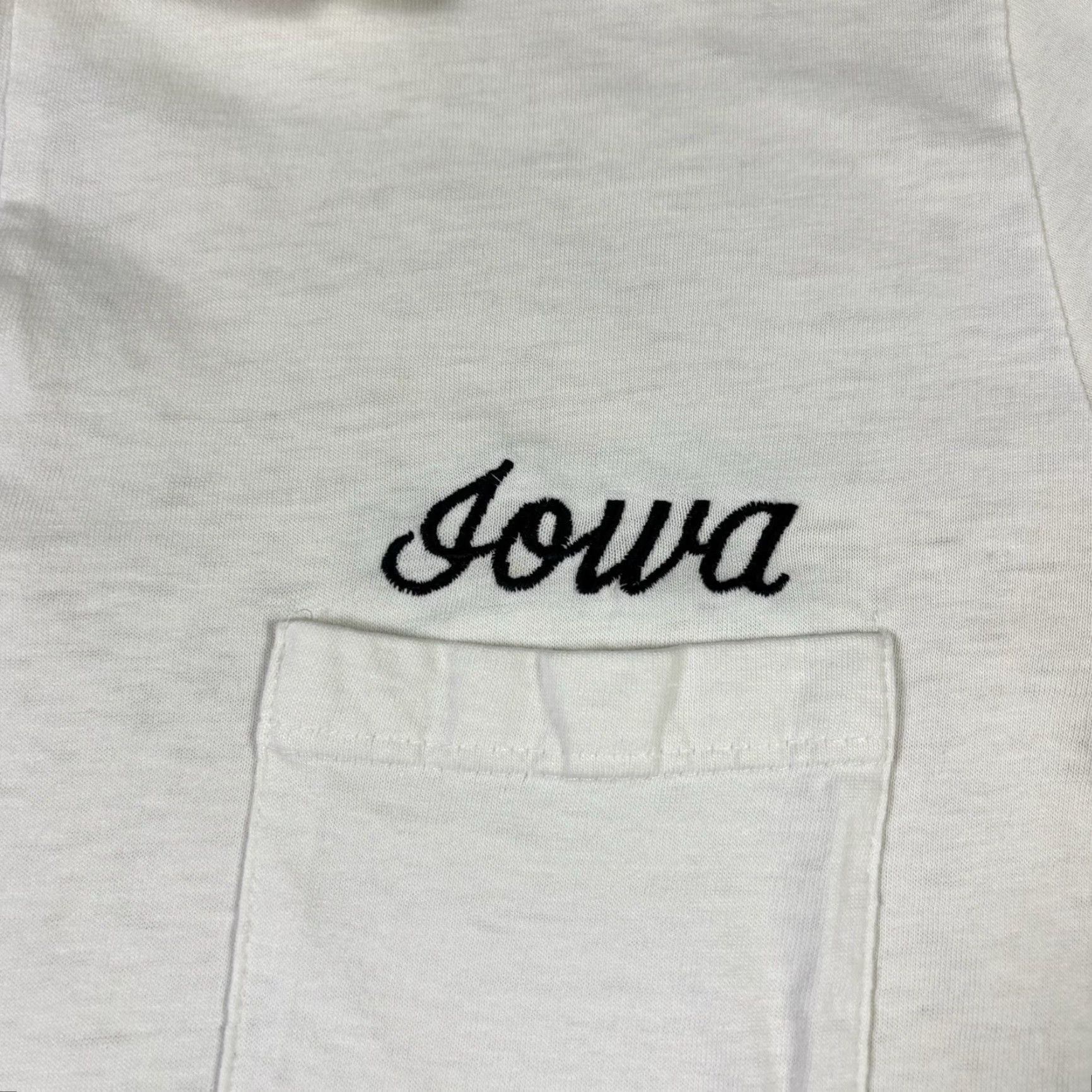 Vintage VINTAGE Iowa University 80s Collared Polo T Shirt L White Cotton Men Regular 32 Degrees Cool 80s Theme Baseball Shirt Size US L / EU 52-54 / 3 - 4 Thumbnail