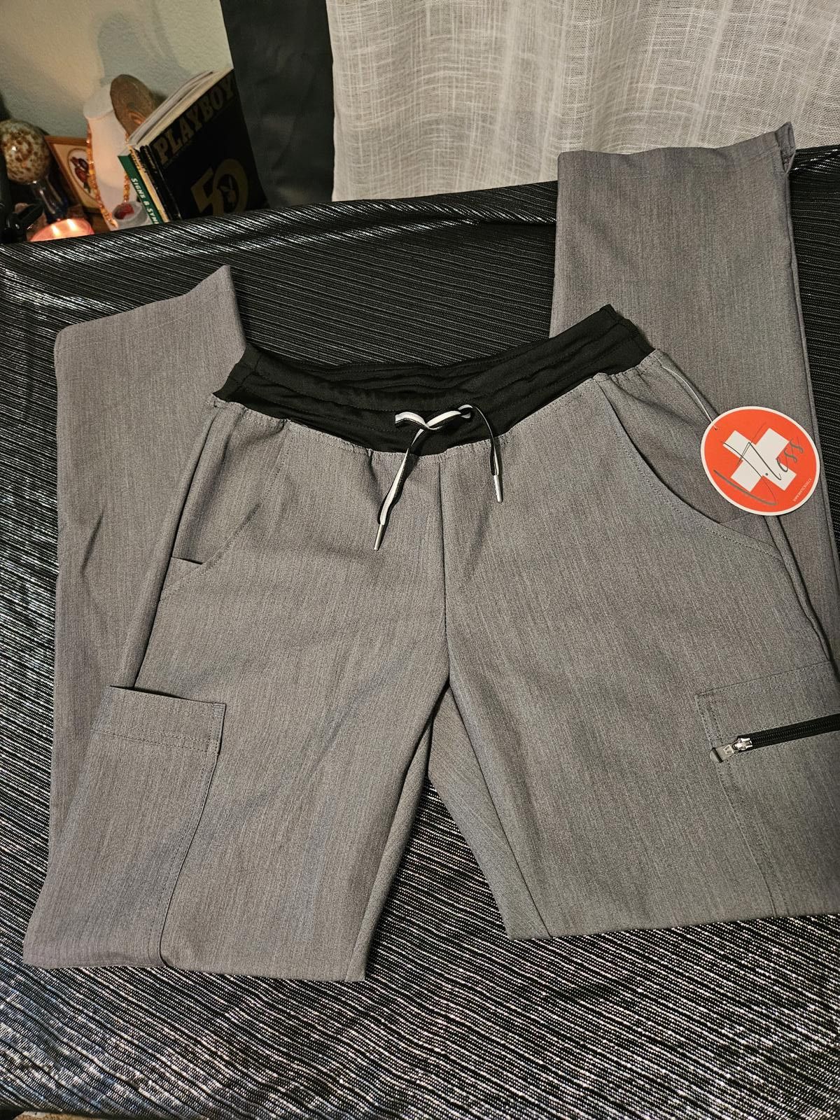 Designer White Cross, XS. gray scrub bottoms, NWT Size ONE SIZE - 1 Thumbnail