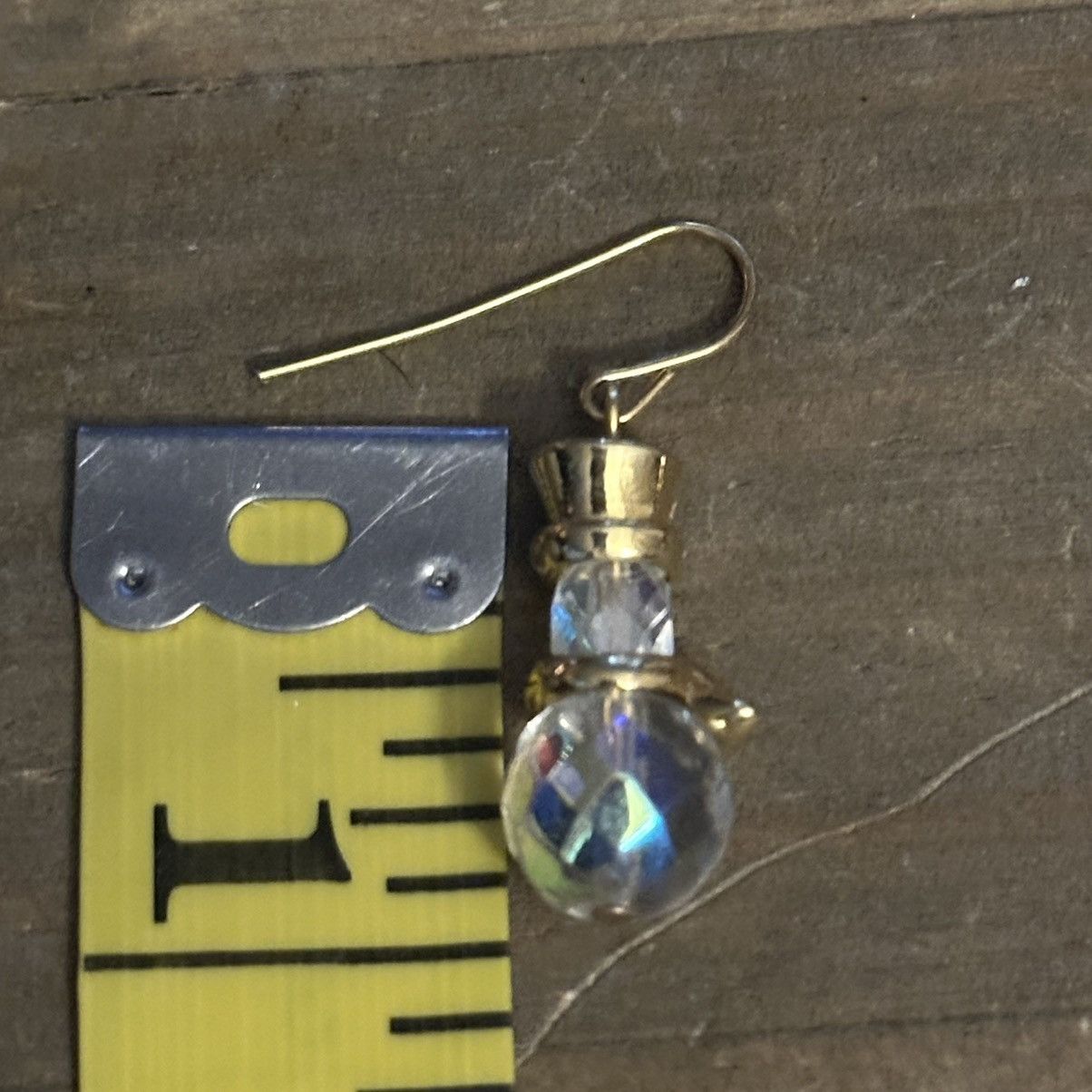 Other Aurora Borealis crystal snowman dangle earrings Size ONE SIZE - 6 Thumbnail